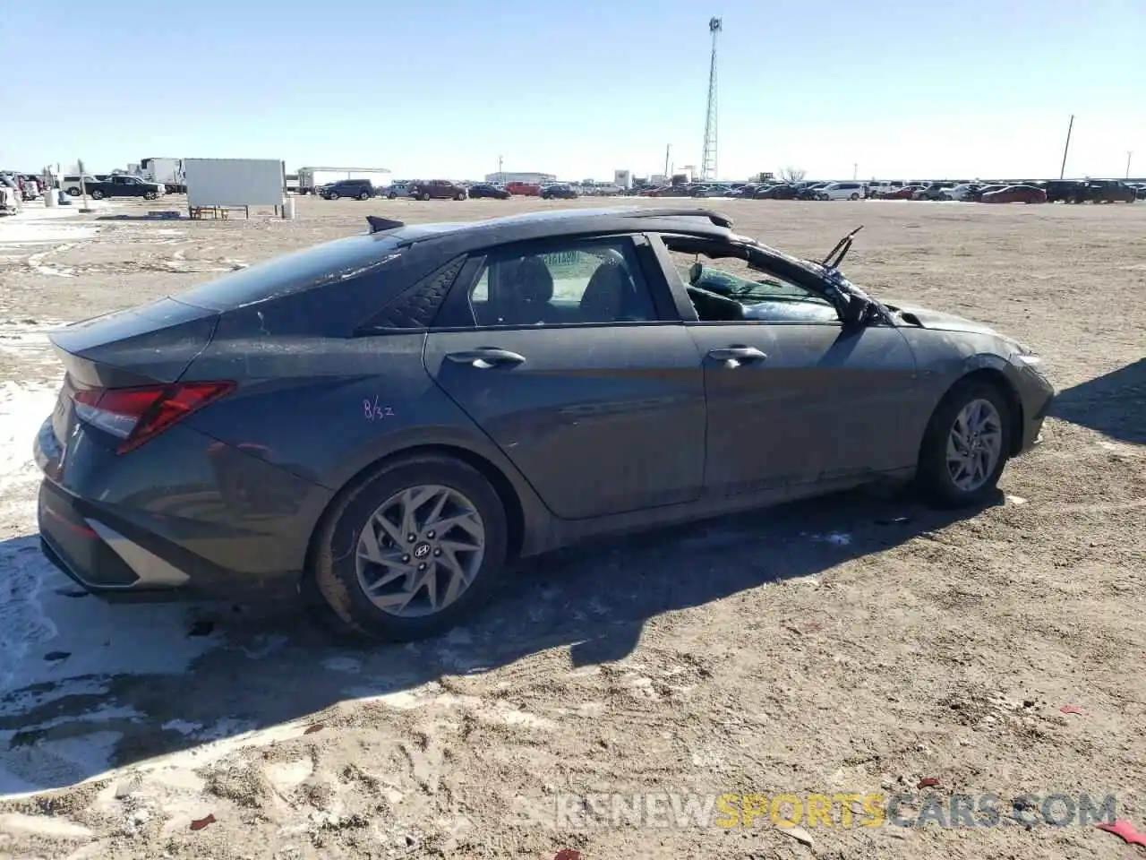 3 Photograph of a damaged car KMHLM4DGXRU660631 HYUNDAI ELANTRA 2024