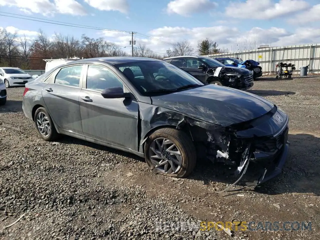 4 Photograph of a damaged car KMHLM4DGXRU687229 HYUNDAI ELANTRA 2024