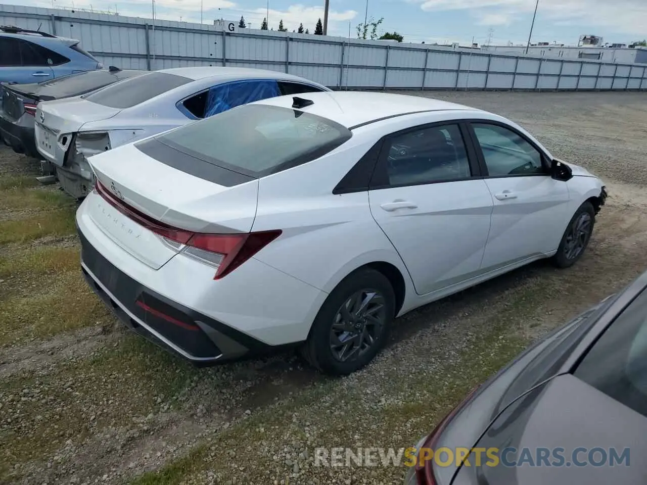 3 Photograph of a damaged car KMHLM4DGXRU696092 HYUNDAI ELANTRA 2024