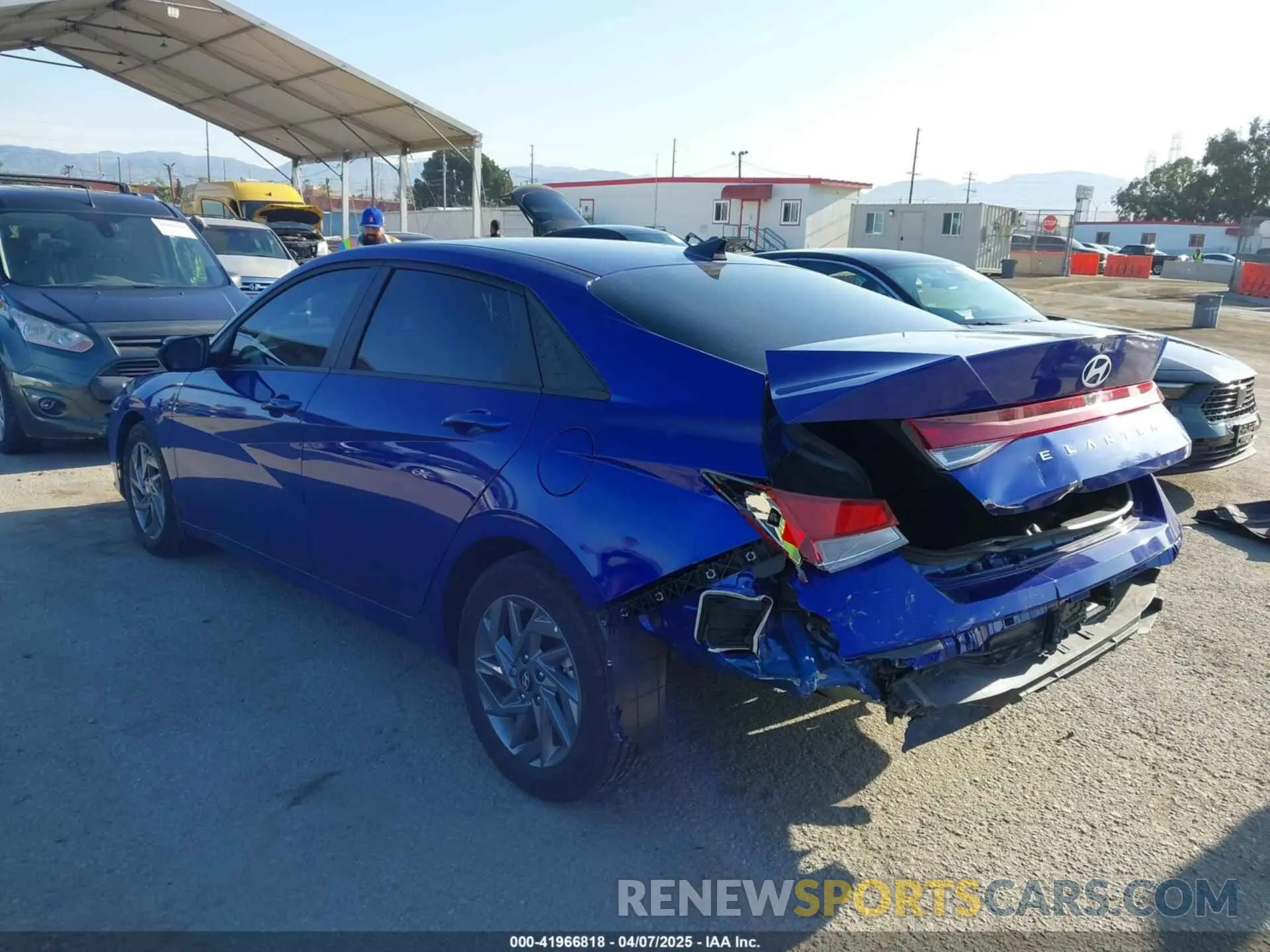 3 Photograph of a damaged car KMHLM4DGXRU708435 HYUNDAI ELANTRA 2024