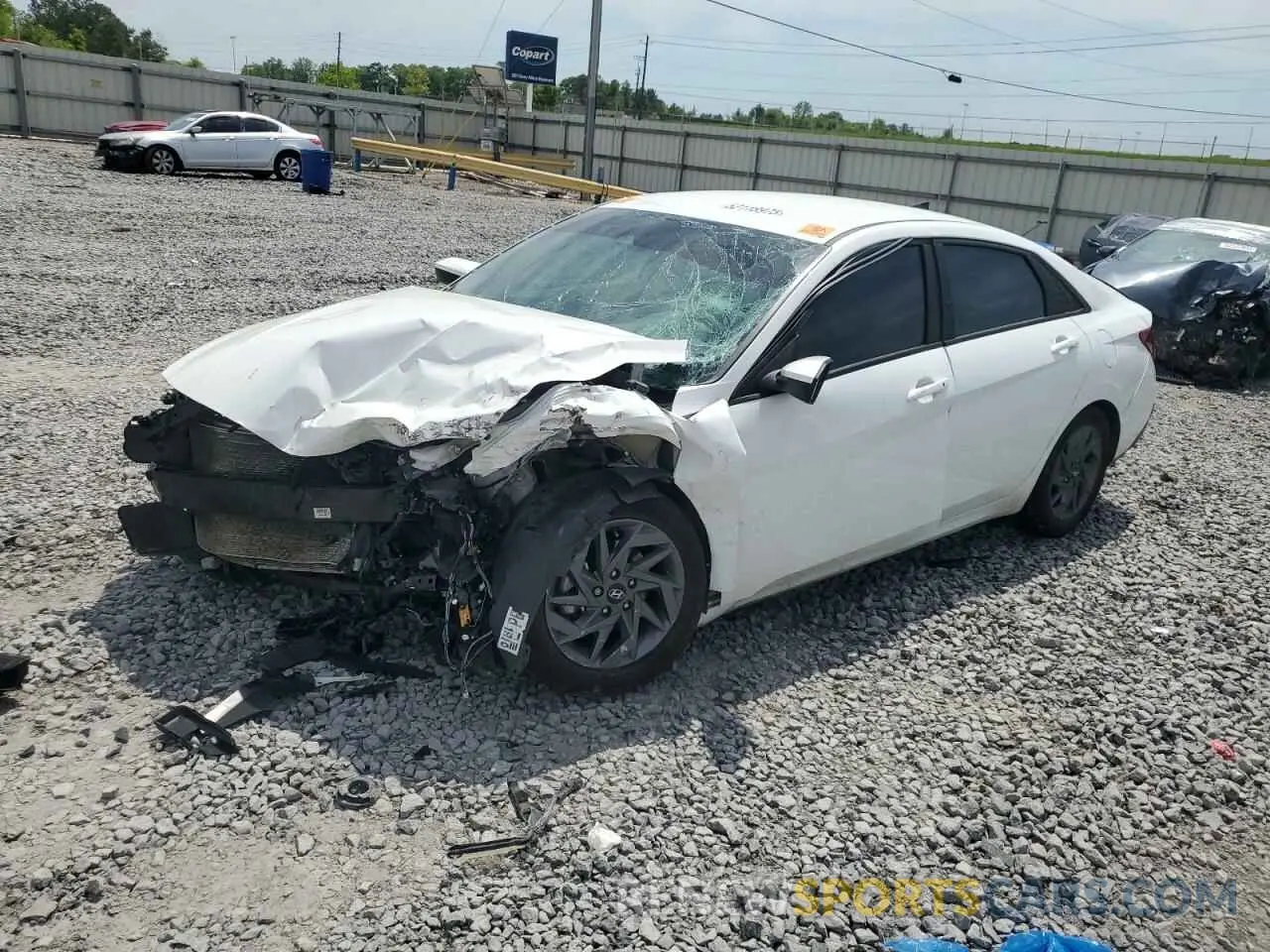 1 Photograph of a damaged car KMHLM4DGXRU719144 HYUNDAI ELANTRA 2024