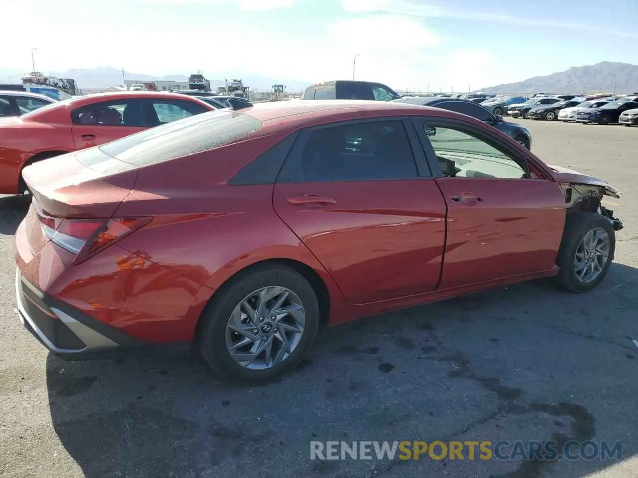 3 Photograph of a damaged car KMHLM4DGXRU730578 HYUNDAI ELANTRA 2024
