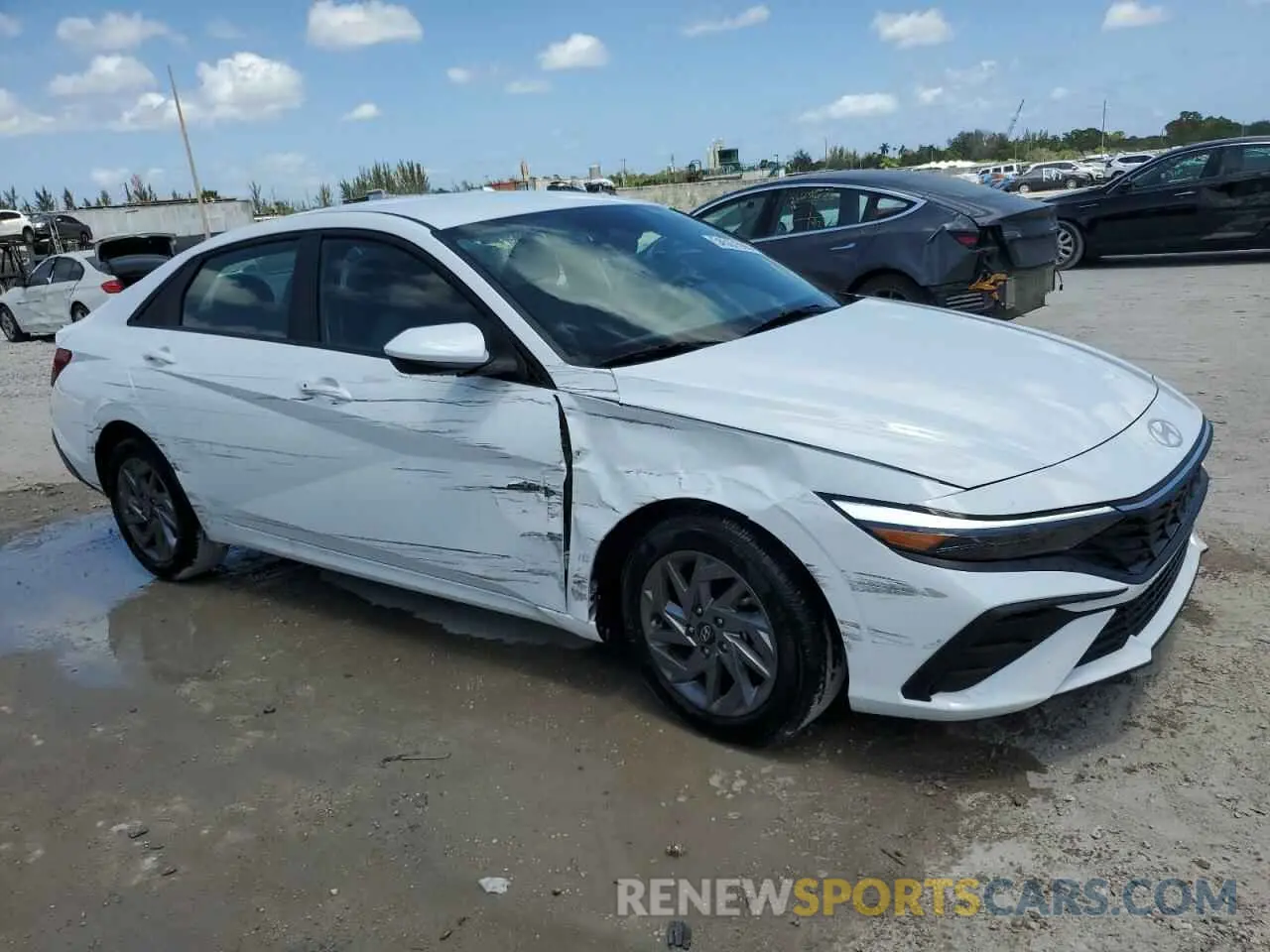 4 Photograph of a damaged car KMHLM4DGXRU798539 HYUNDAI ELANTRA 2024