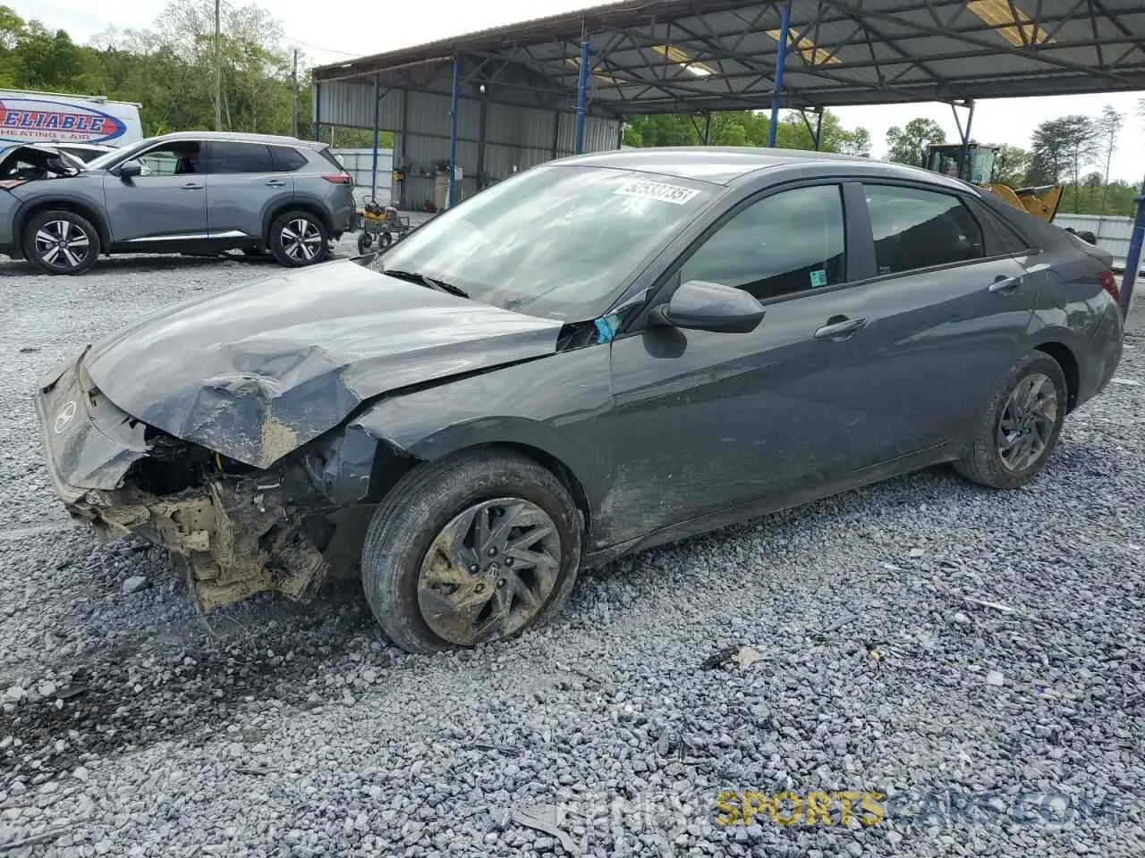 1 Photograph of a damaged car KMHLM4DGXRU798783 HYUNDAI ELANTRA 2024