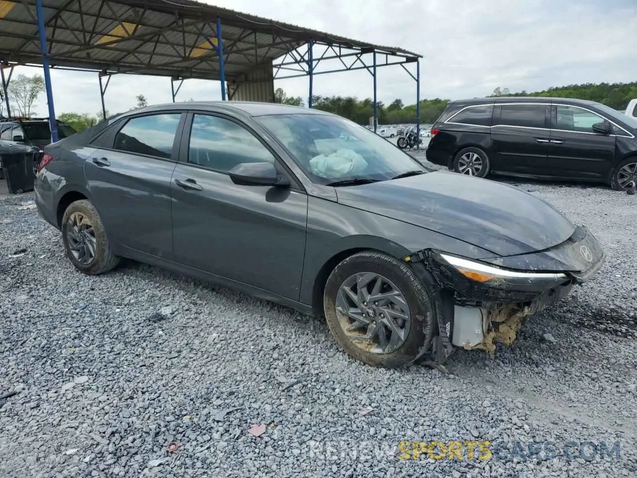 4 Photograph of a damaged car KMHLM4DGXRU798783 HYUNDAI ELANTRA 2024