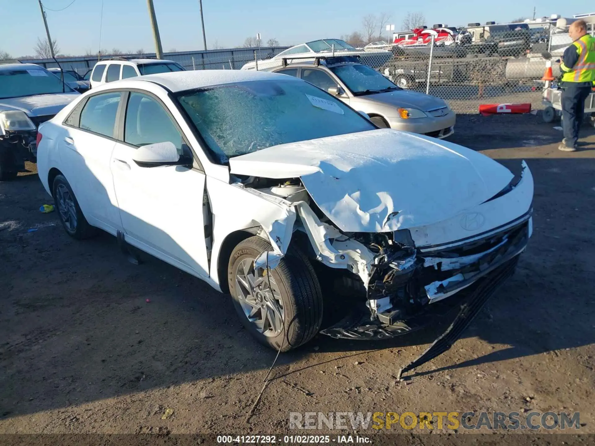 1 Photograph of a damaged car KMHLM4DGXRU799951 HYUNDAI ELANTRA 2024
