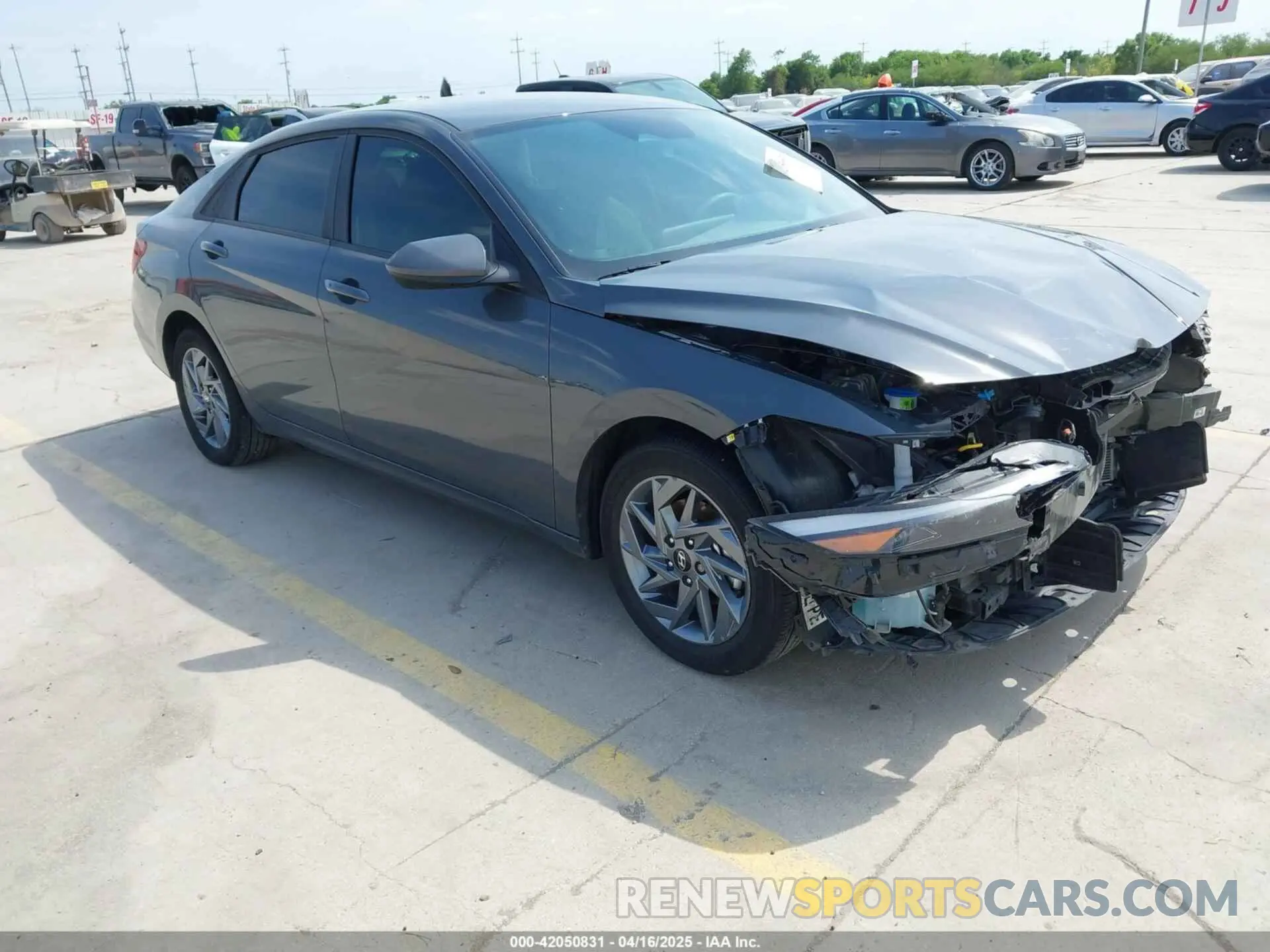 1 Photograph of a damaged car KMHLM4DGXRU815310 HYUNDAI ELANTRA 2024