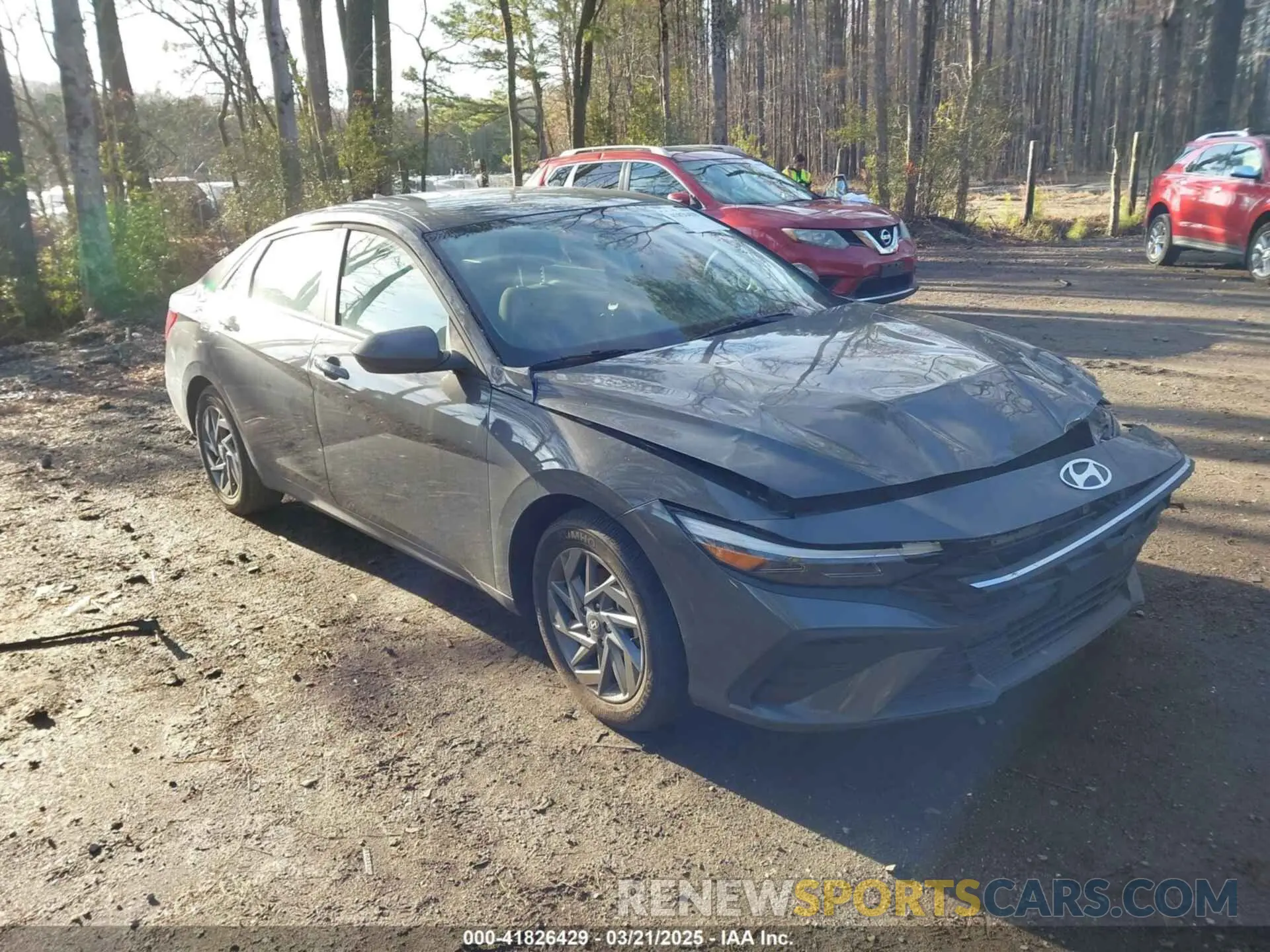 1 Photograph of a damaged car KMHLM4DGXRU832768 HYUNDAI ELANTRA 2024