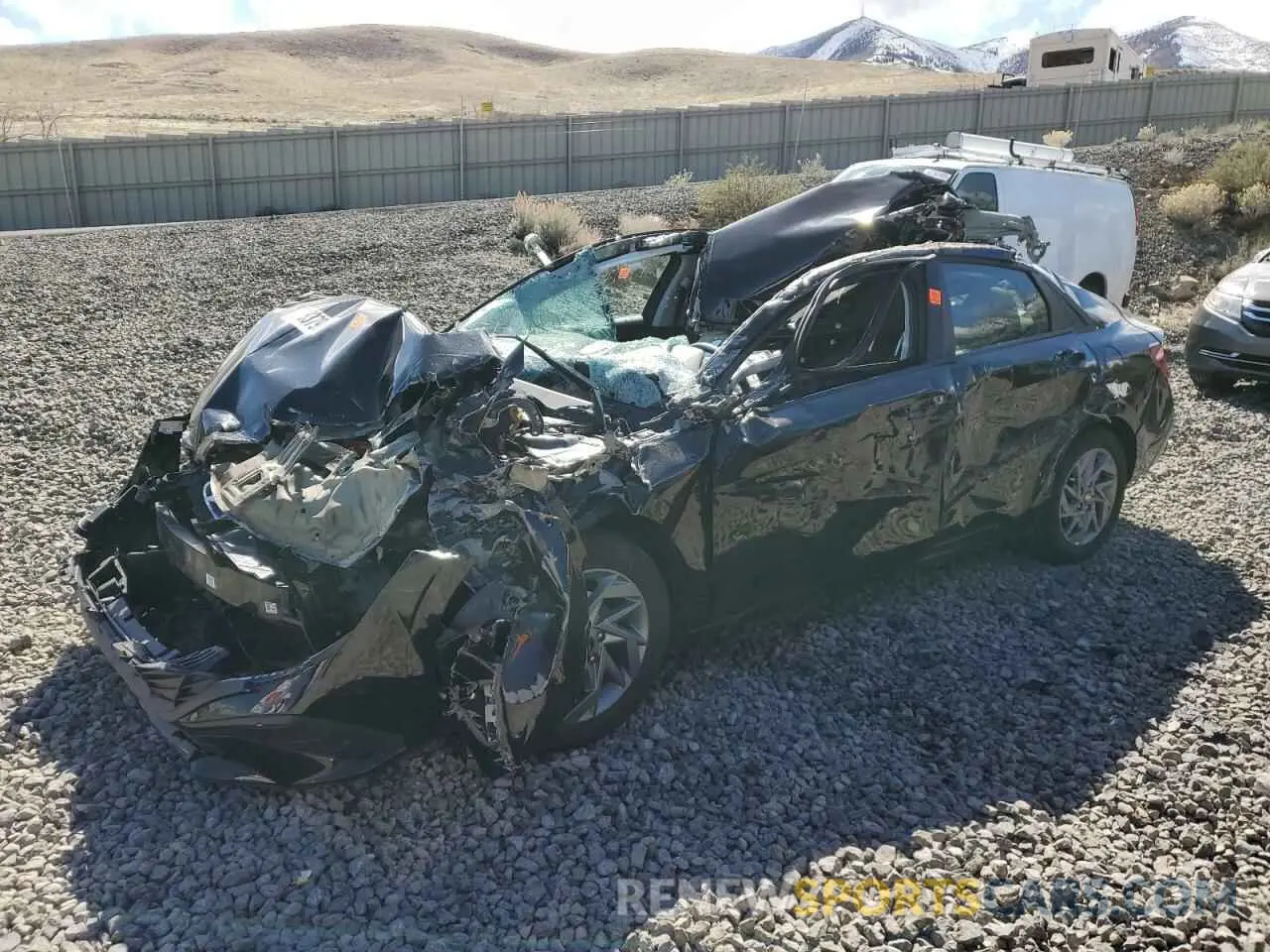 1 Photograph of a damaged car KMHLM4DJ0RU116098 HYUNDAI ELANTRA 2024