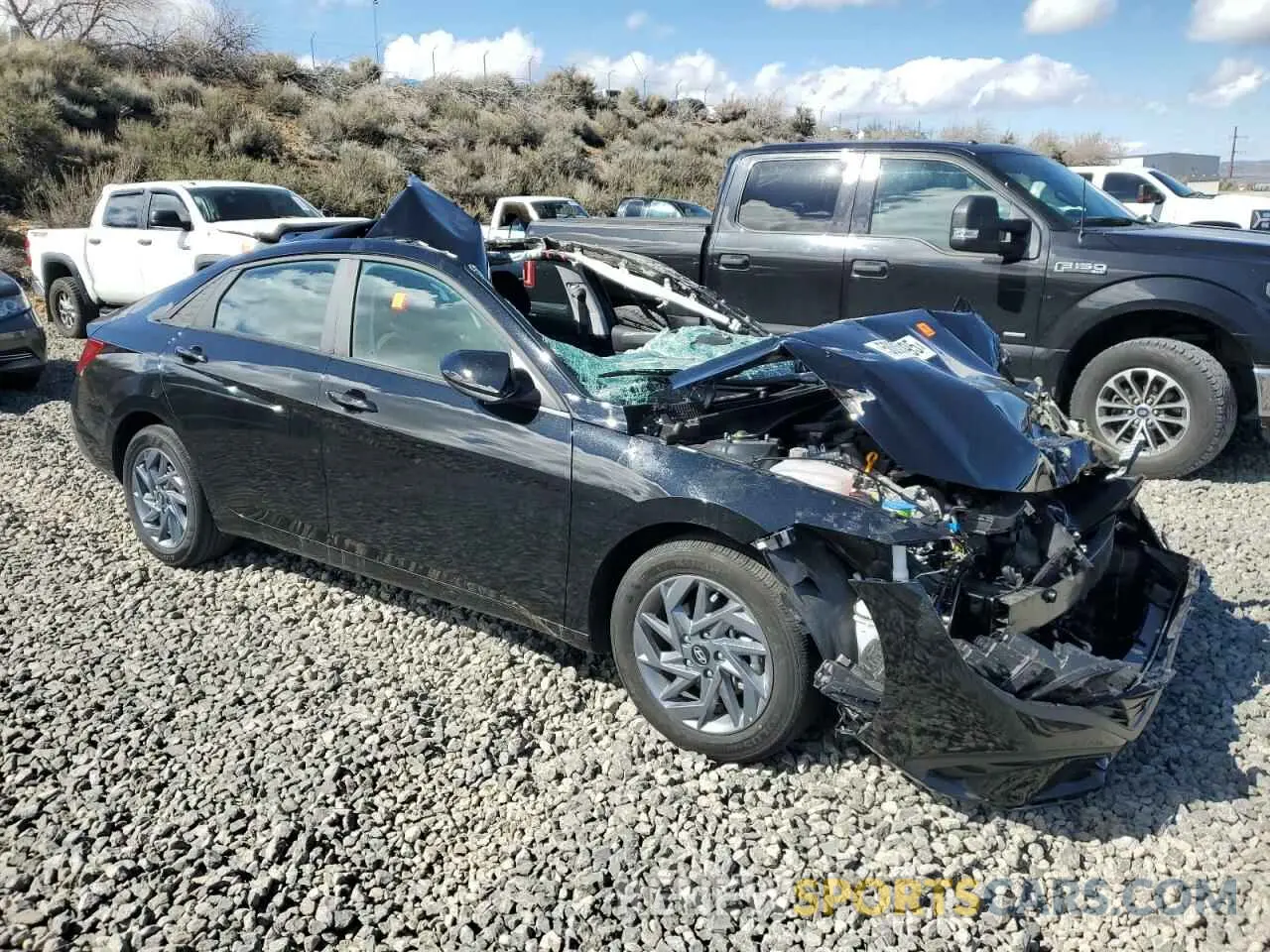 4 Photograph of a damaged car KMHLM4DJ0RU116098 HYUNDAI ELANTRA 2024