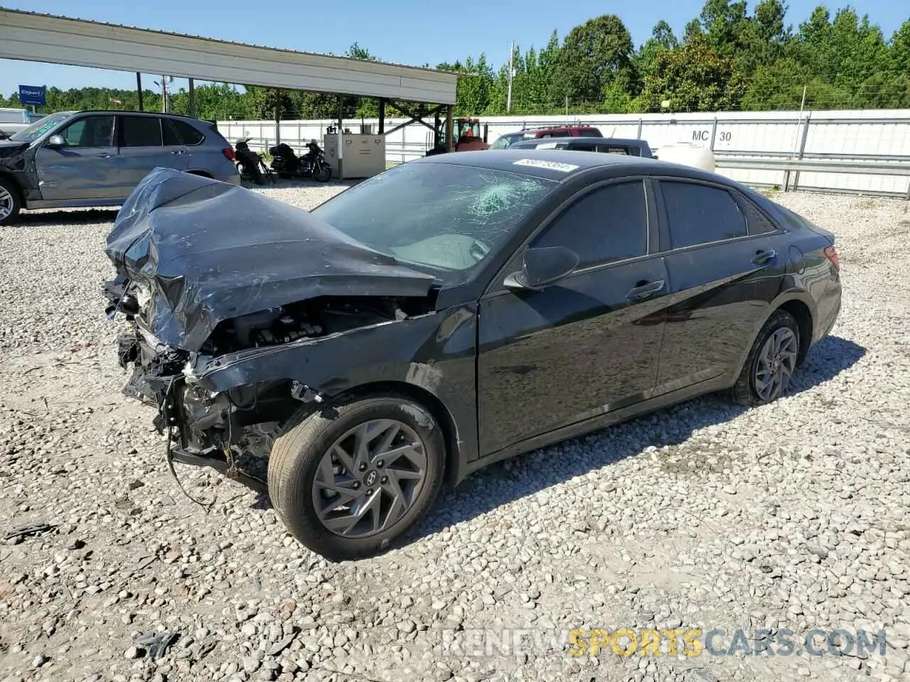 1 Photograph of a damaged car KMHLM4DJ4RU093232 HYUNDAI ELANTRA 2024