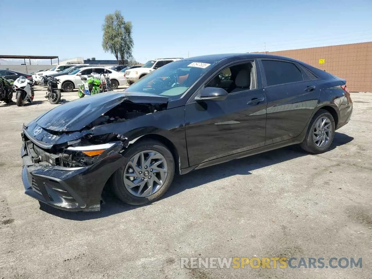1 Photograph of a damaged car KMHLM4DJ4RU107985 HYUNDAI ELANTRA 2024