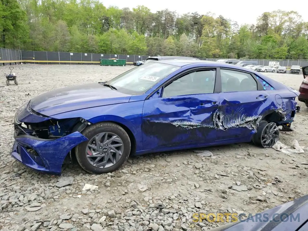 1 Photograph of a damaged car KMHLM4DJ9RU110235 HYUNDAI ELANTRA 2024