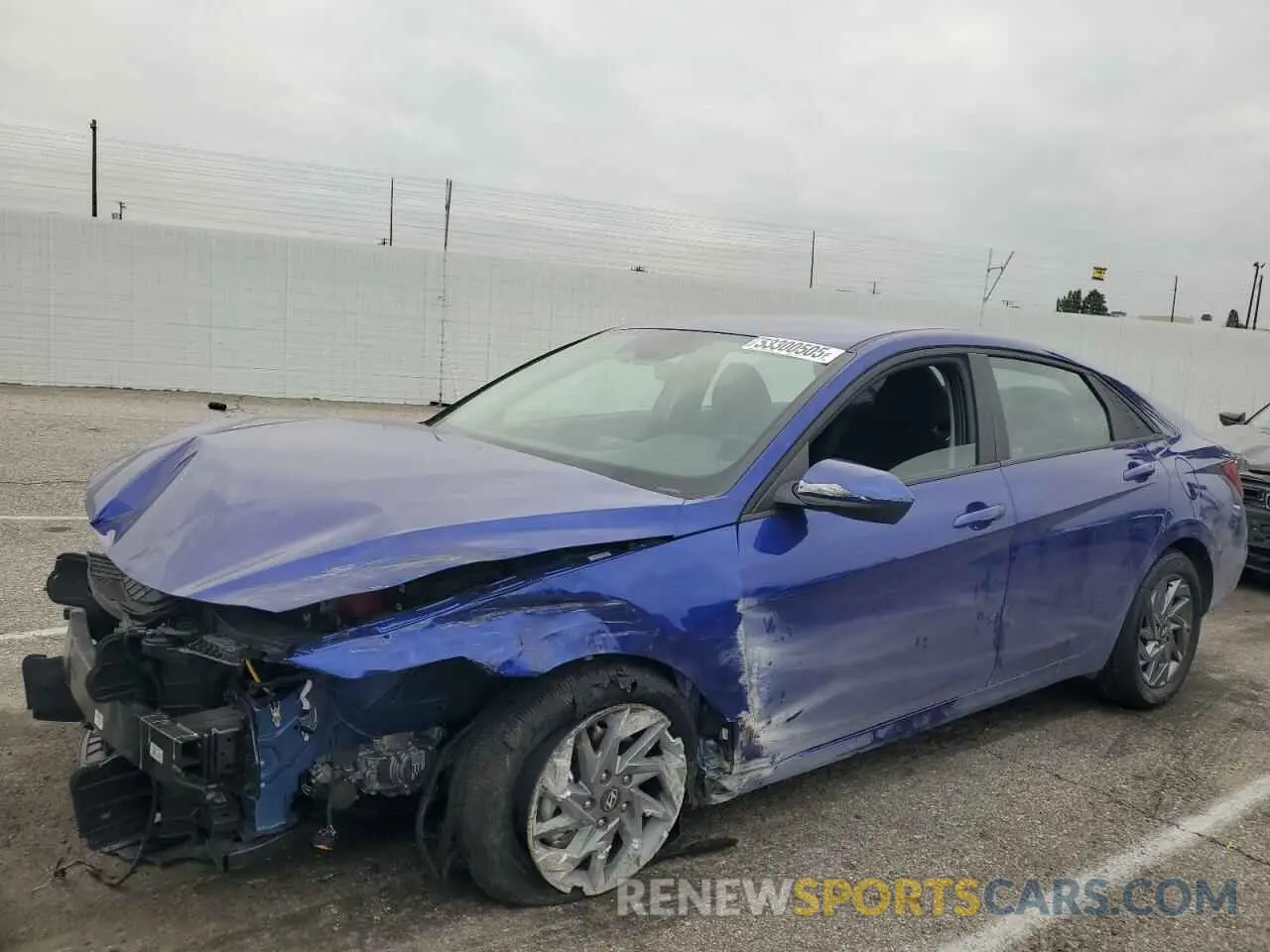 1 Photograph of a damaged car KMHLM4DJXRU103567 HYUNDAI ELANTRA 2024