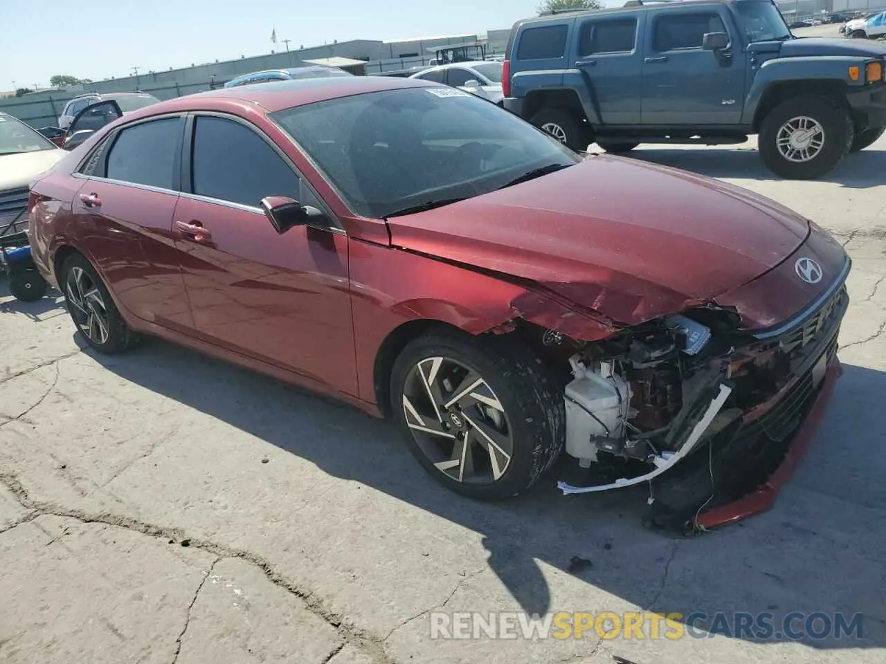 4 Photograph of a damaged car KMHLN4DJ7RU094789 HYUNDAI ELANTRA 2024