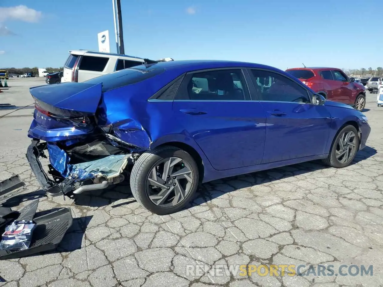 3 Photograph of a damaged car KMHLN4DJXRU093328 HYUNDAI ELANTRA 2024