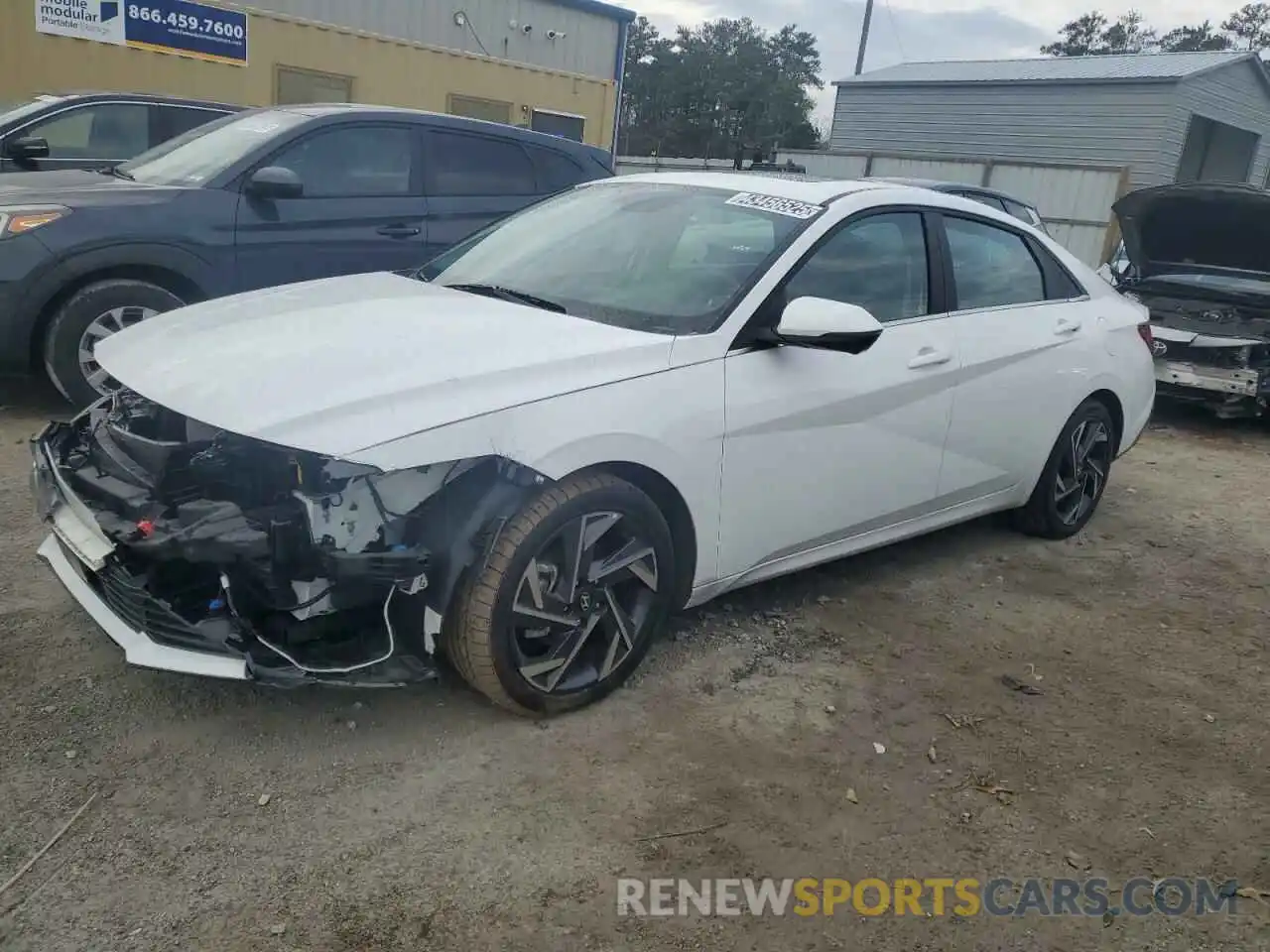 1 Photograph of a damaged car KMHLP4DG3RU640017 HYUNDAI ELANTRA 2024