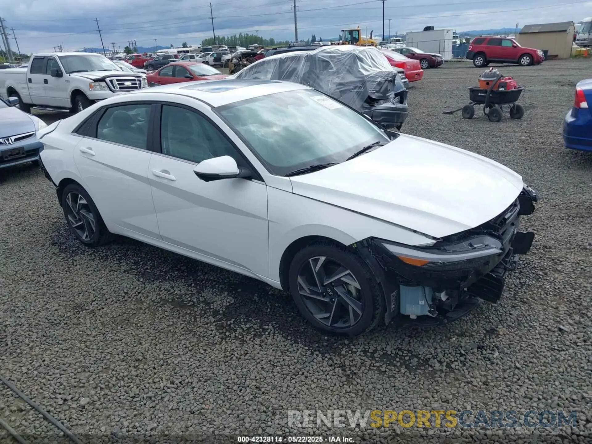 1 Photograph of a damaged car KMHLP4DG3RU837222 HYUNDAI ELANTRA 2024