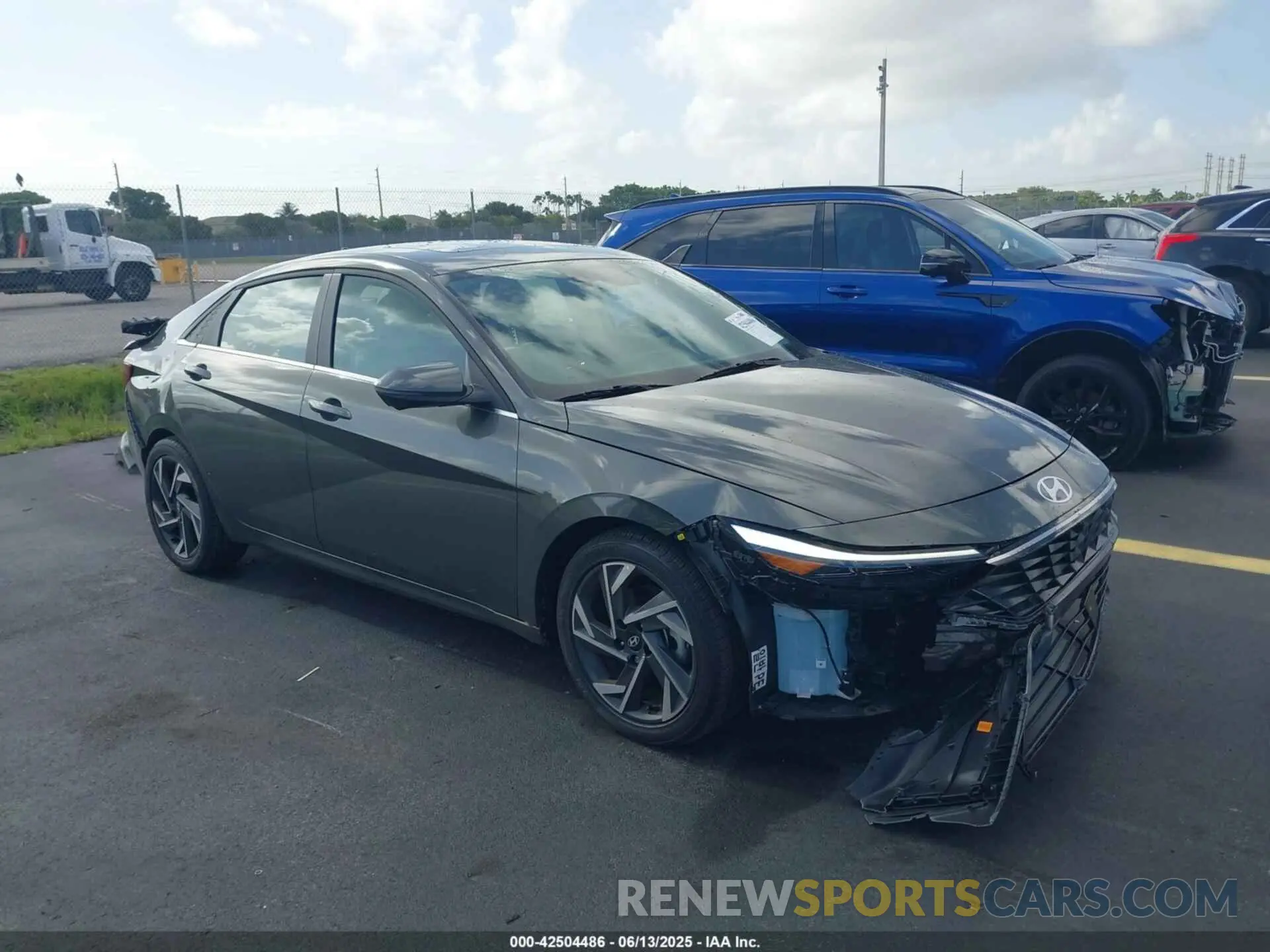 1 Photograph of a damaged car KMHLP4DG4RU820204 HYUNDAI ELANTRA 2024