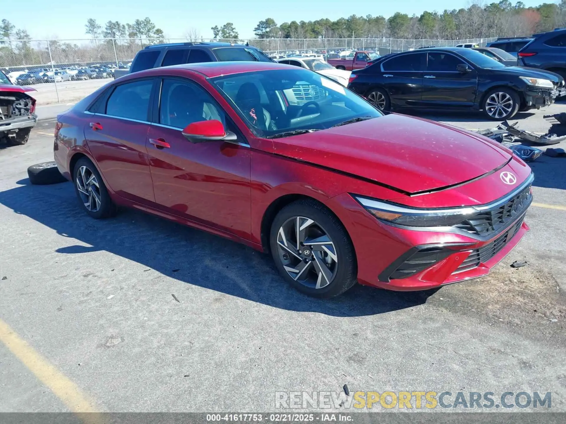 1 Photograph of a damaged car KMHLP4DG5RU733699 HYUNDAI ELANTRA 2024