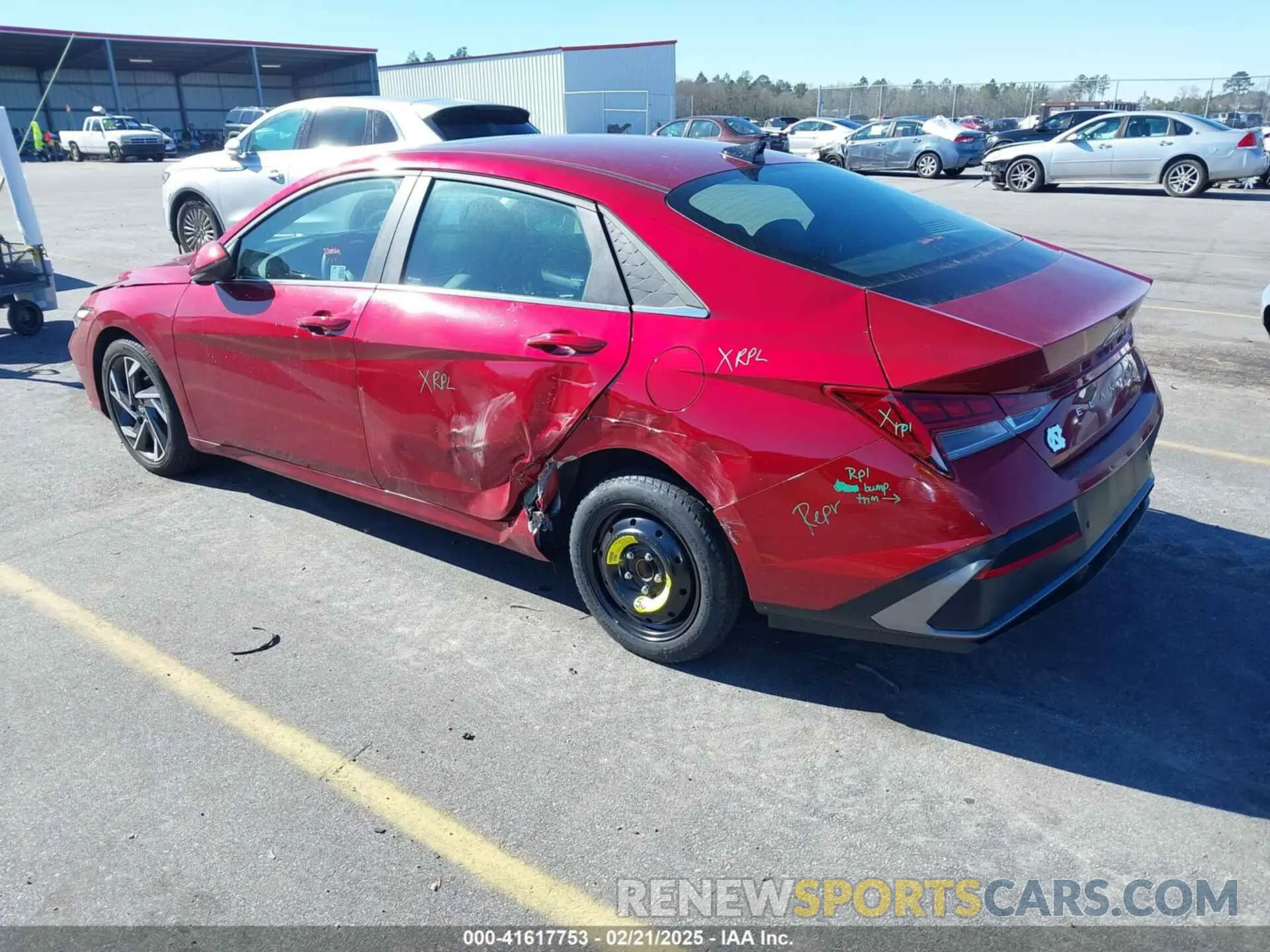 3 Photograph of a damaged car KMHLP4DG5RU733699 HYUNDAI ELANTRA 2024