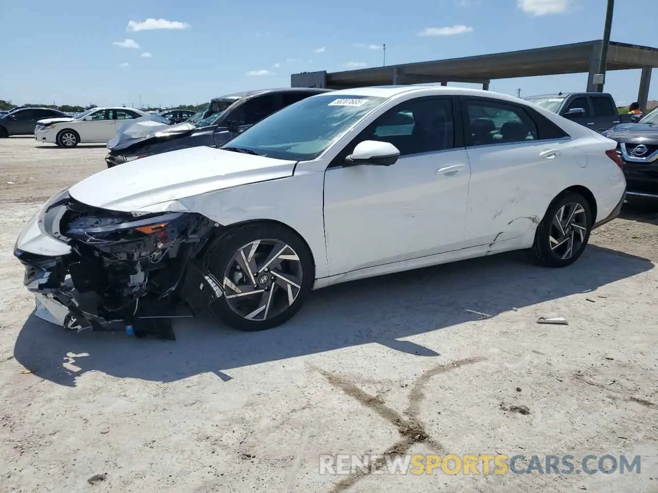 1 Photograph of a damaged car KMHLP4DG5RU774530 HYUNDAI ELANTRA 2024
