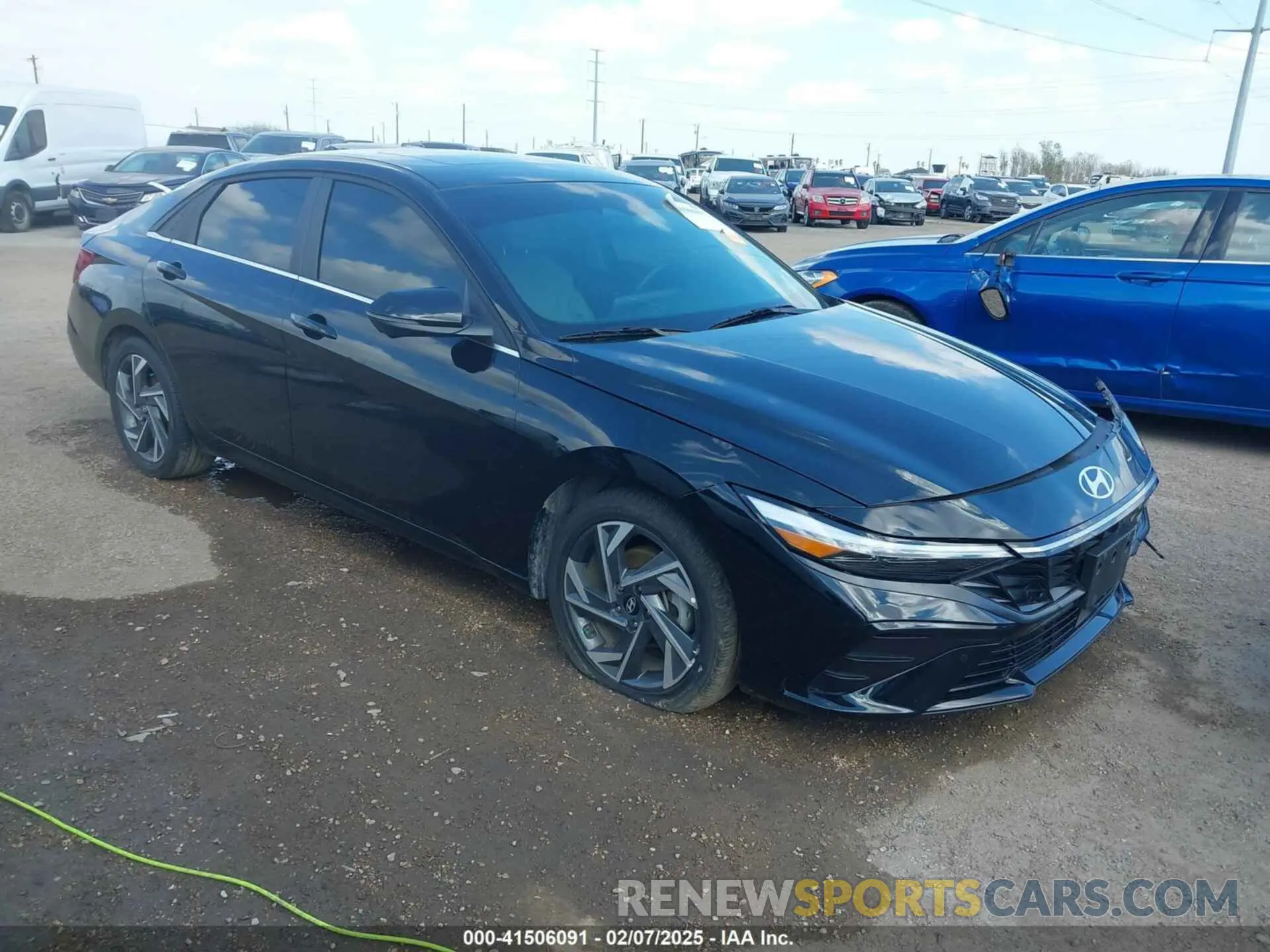 1 Photograph of a damaged car KMHLP4DG7RU718847 HYUNDAI ELANTRA 2024