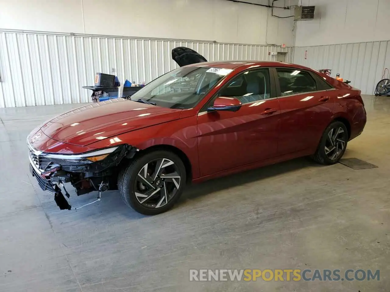 1 Photograph of a damaged car KMHLP4DGXRU648244 HYUNDAI ELANTRA 2024