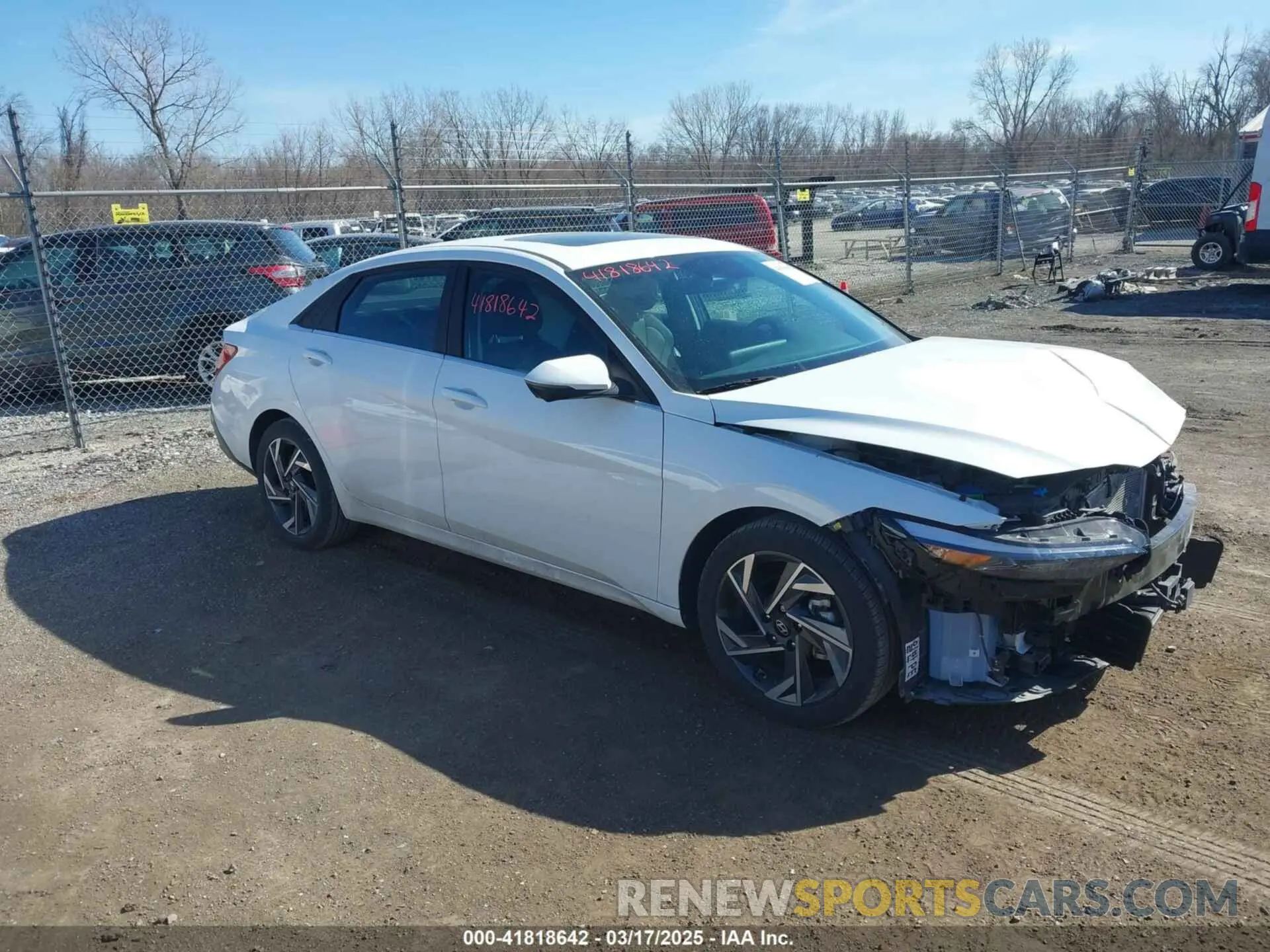 1 Photograph of a damaged car KMHLP4DGXRU779755 HYUNDAI ELANTRA 2024