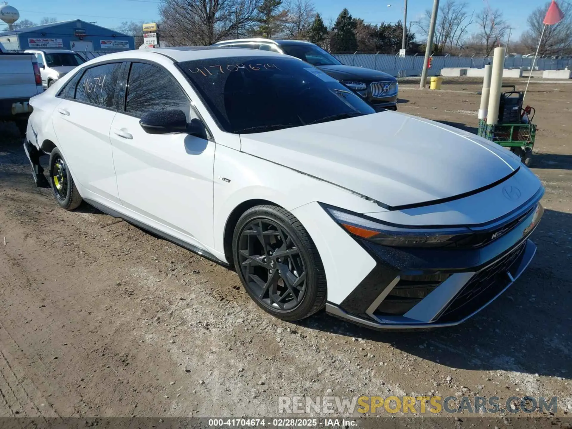 1 Photograph of a damaged car KMHLR4DFXRU821018 HYUNDAI ELANTRA 2024