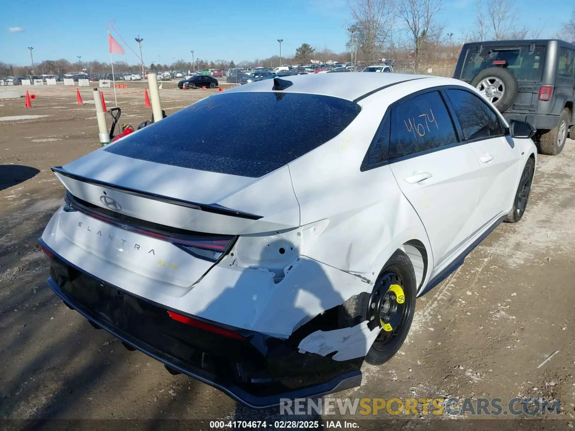 4 Photograph of a damaged car KMHLR4DFXRU821018 HYUNDAI ELANTRA 2024