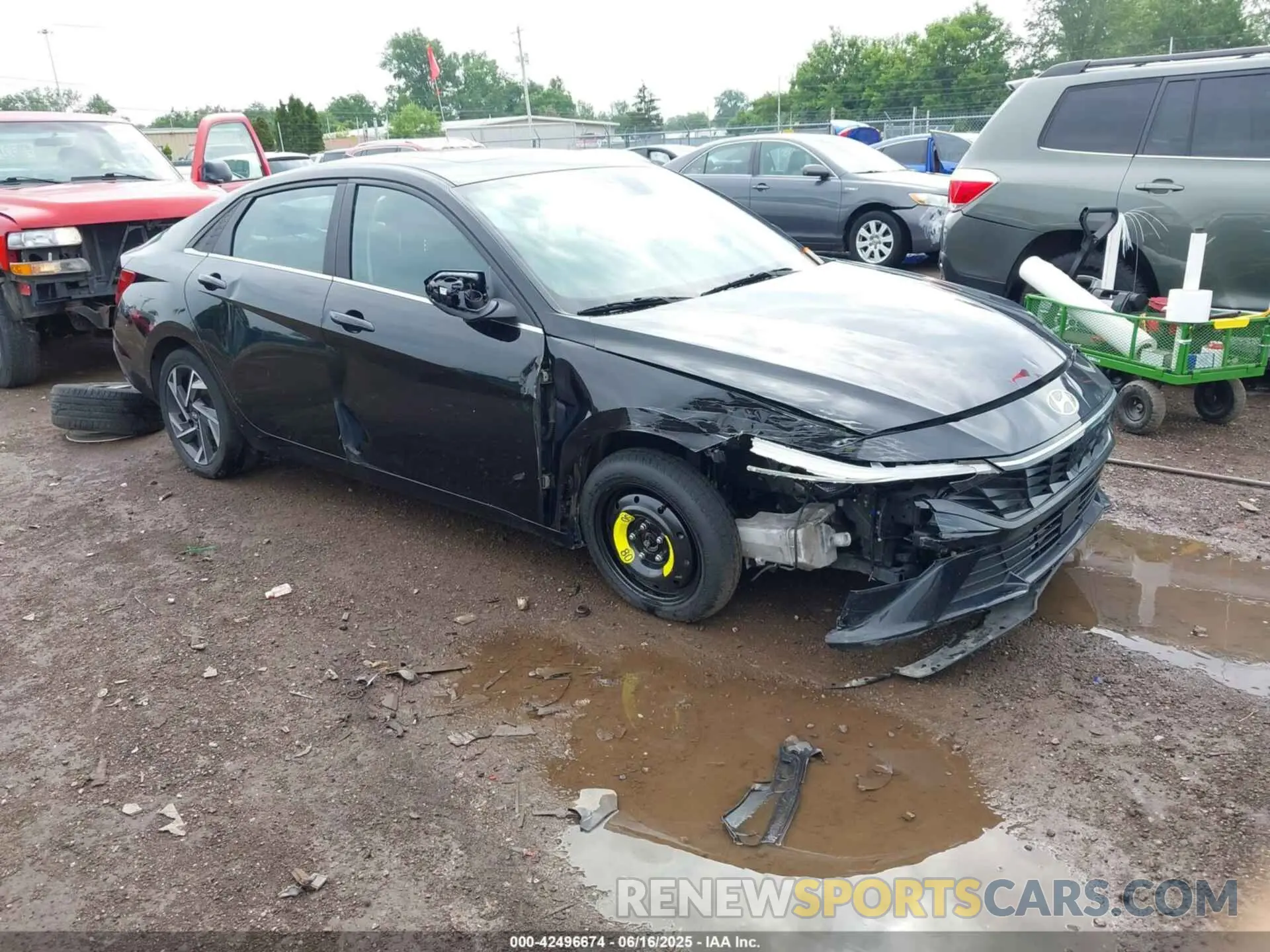 1 Photograph of a damaged car KMHLS4DG0RU643875 HYUNDAI ELANTRA 2024