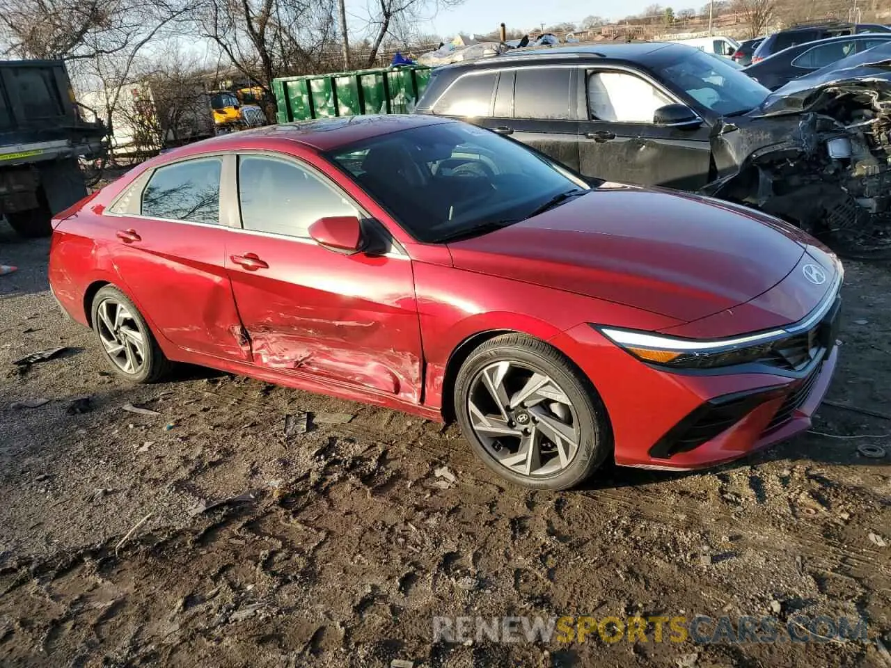 4 Photograph of a damaged car KMHLS4DG0RU700155 HYUNDAI ELANTRA 2024
