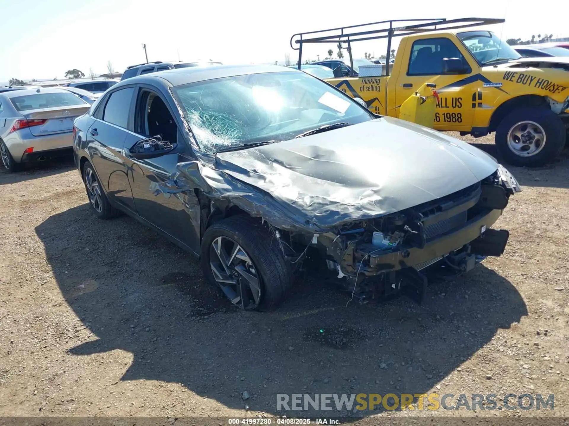 1 Photograph of a damaged car KMHLS4DG0RU738694 HYUNDAI ELANTRA 2024