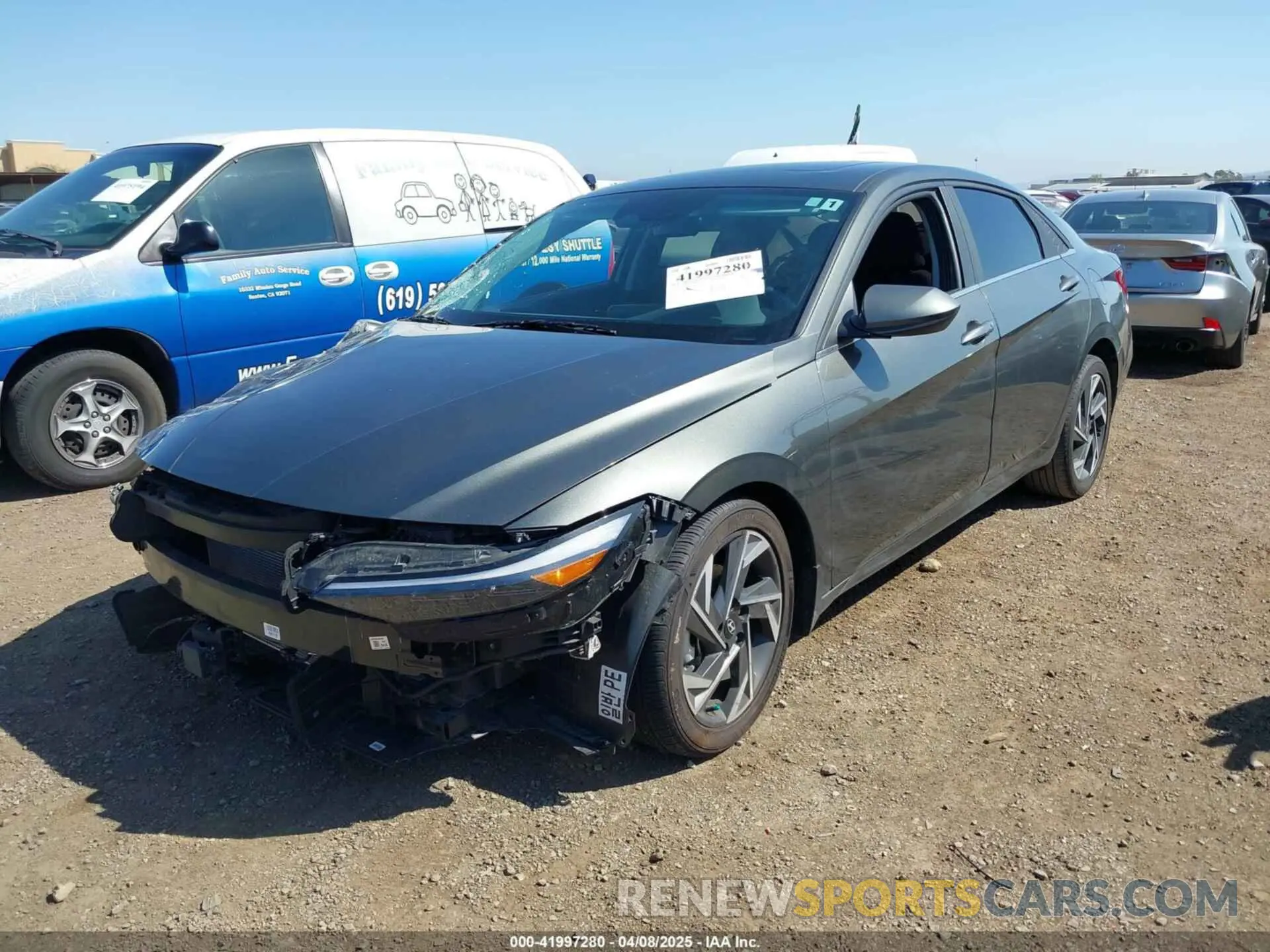 2 Photograph of a damaged car KMHLS4DG0RU738694 HYUNDAI ELANTRA 2024