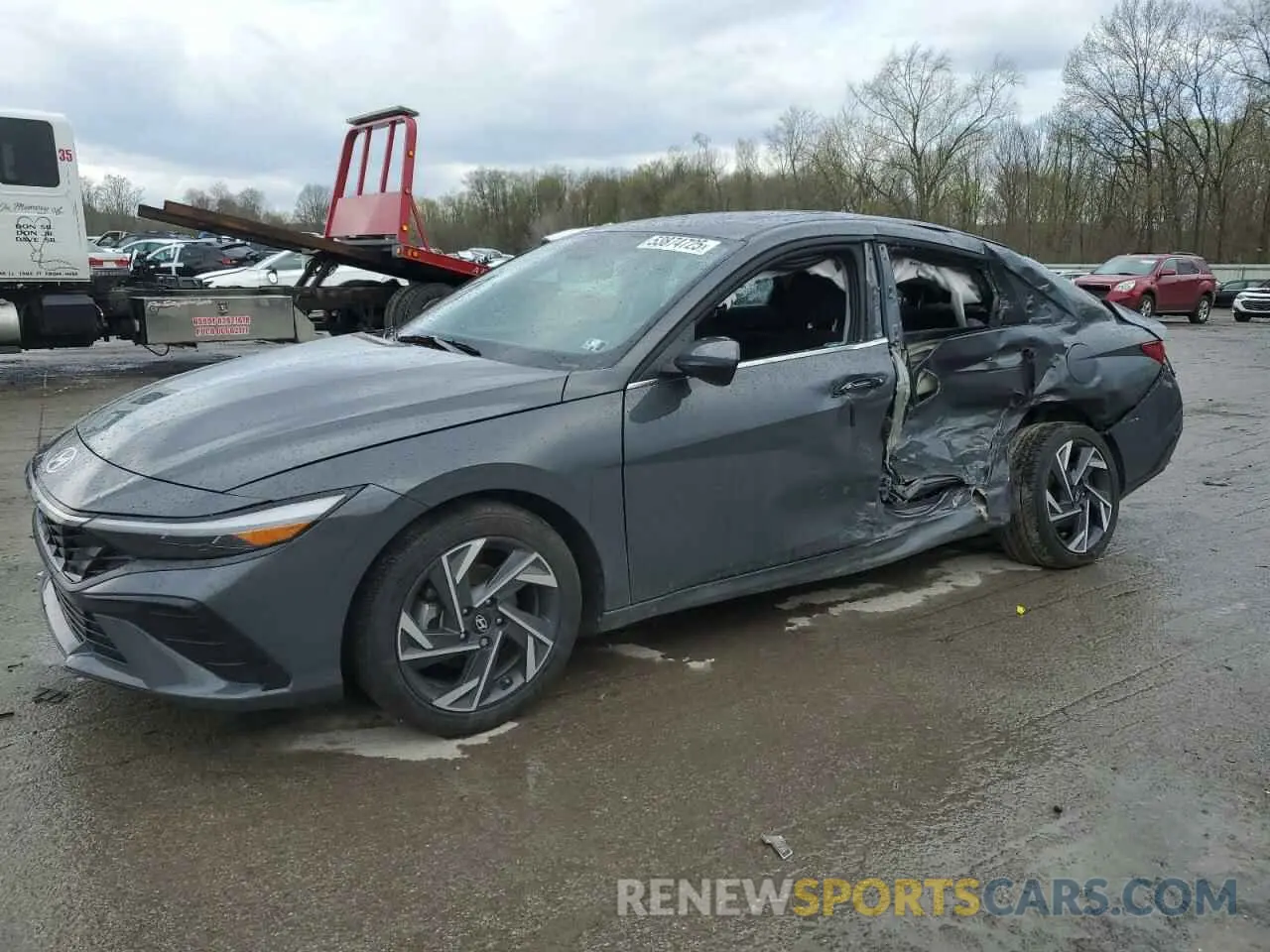 1 Photograph of a damaged car KMHLS4DG0RU786065 HYUNDAI ELANTRA 2024