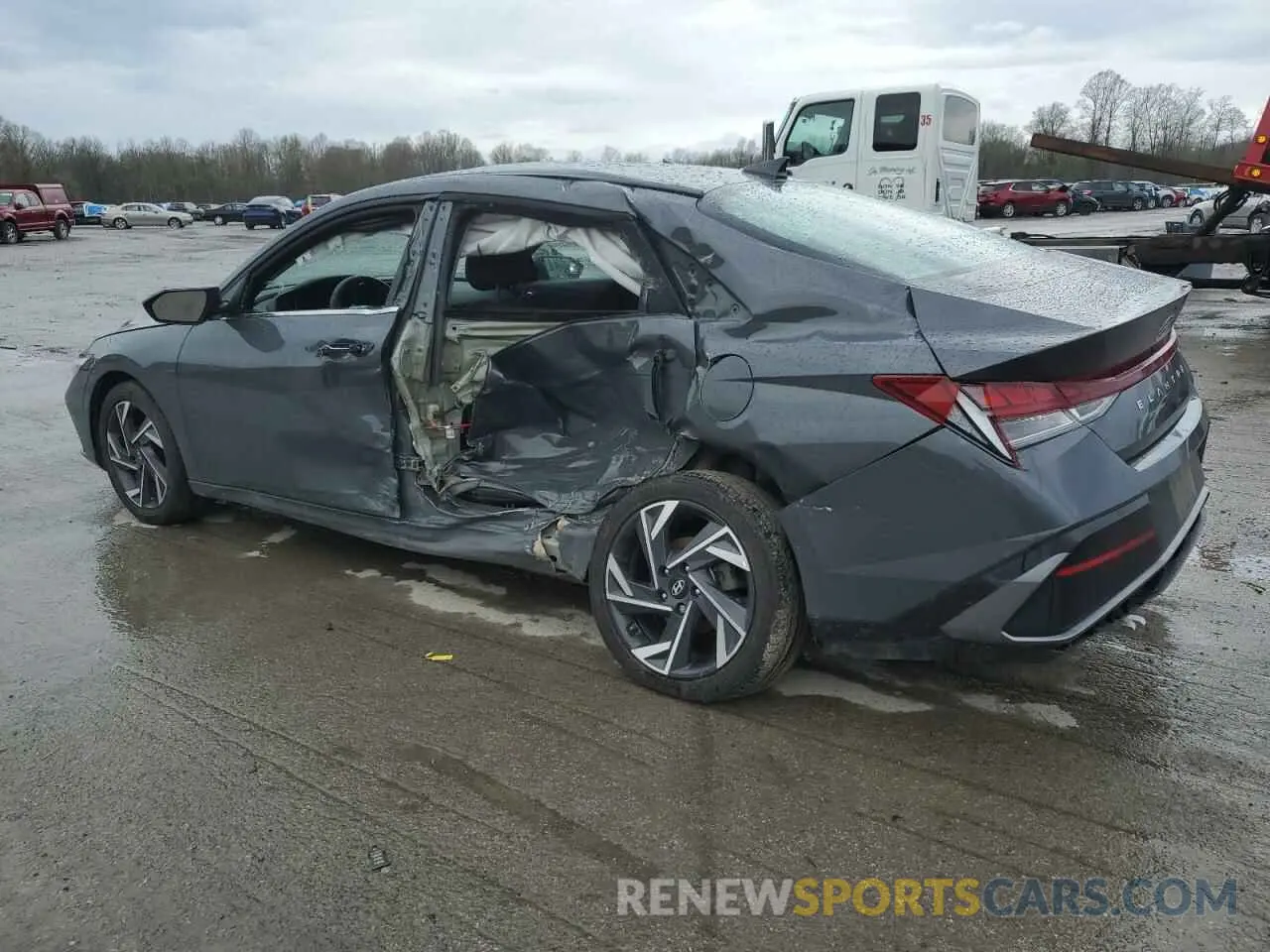 2 Photograph of a damaged car KMHLS4DG0RU786065 HYUNDAI ELANTRA 2024
