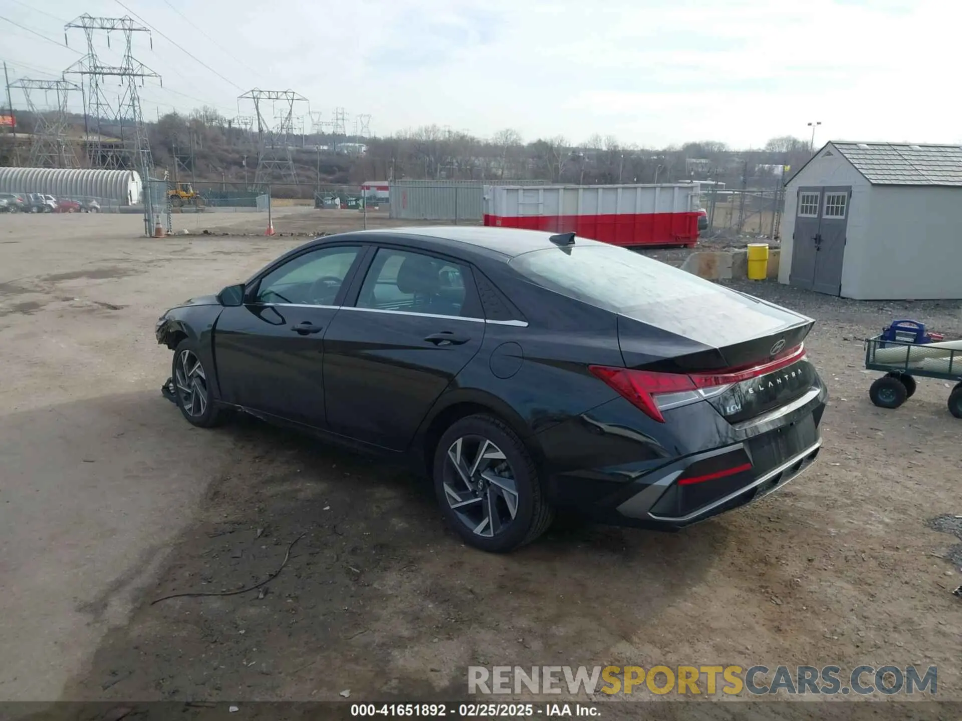 3 Photograph of a damaged car KMHLS4DG0RU843042 HYUNDAI ELANTRA 2024
