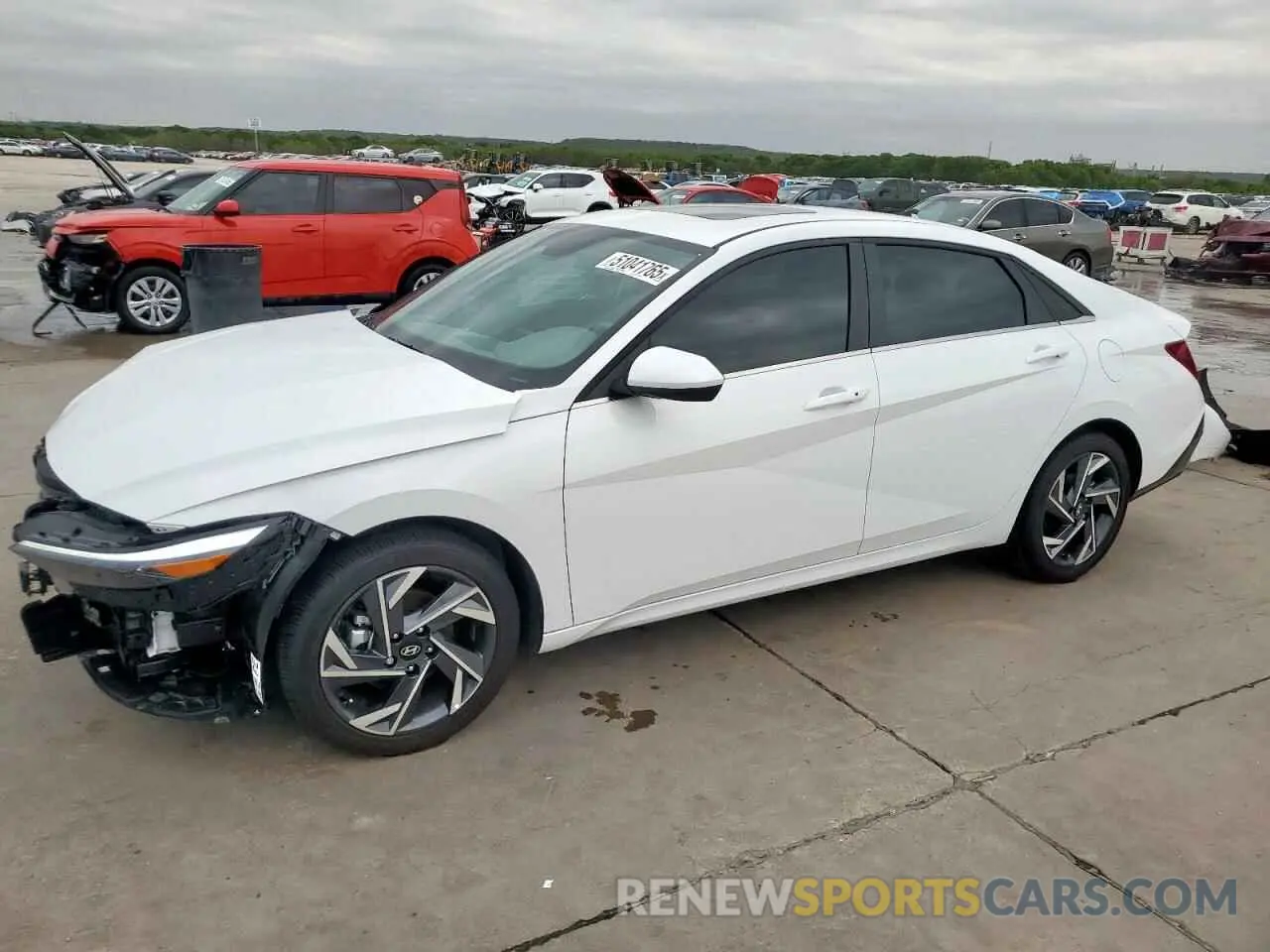 1 Photograph of a damaged car KMHLS4DG1RU820451 HYUNDAI ELANTRA 2024