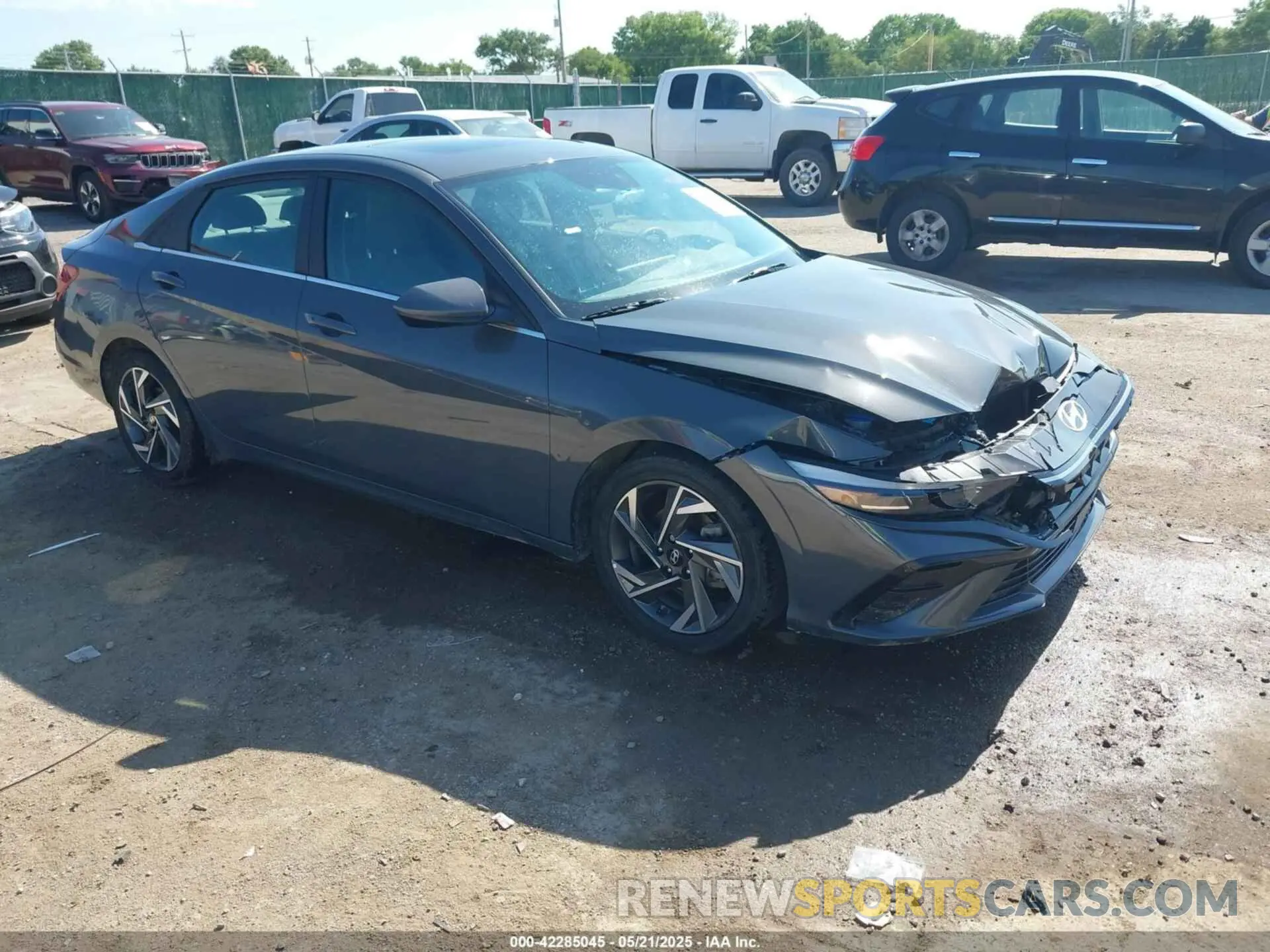 1 Photograph of a damaged car KMHLS4DG2RU724506 HYUNDAI ELANTRA 2024