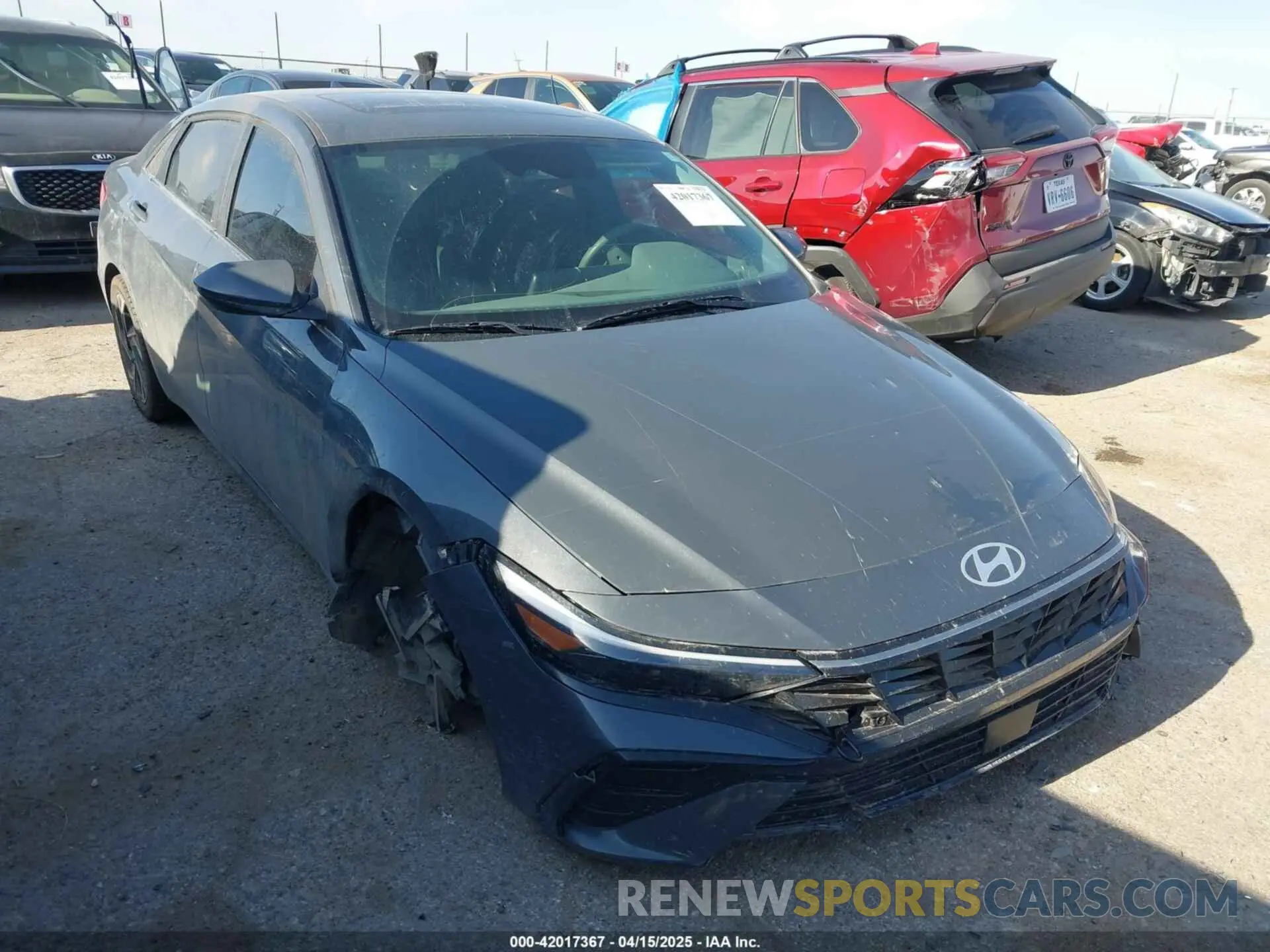 1 Photograph of a damaged car KMHLS4DG2RU730306 HYUNDAI ELANTRA 2024