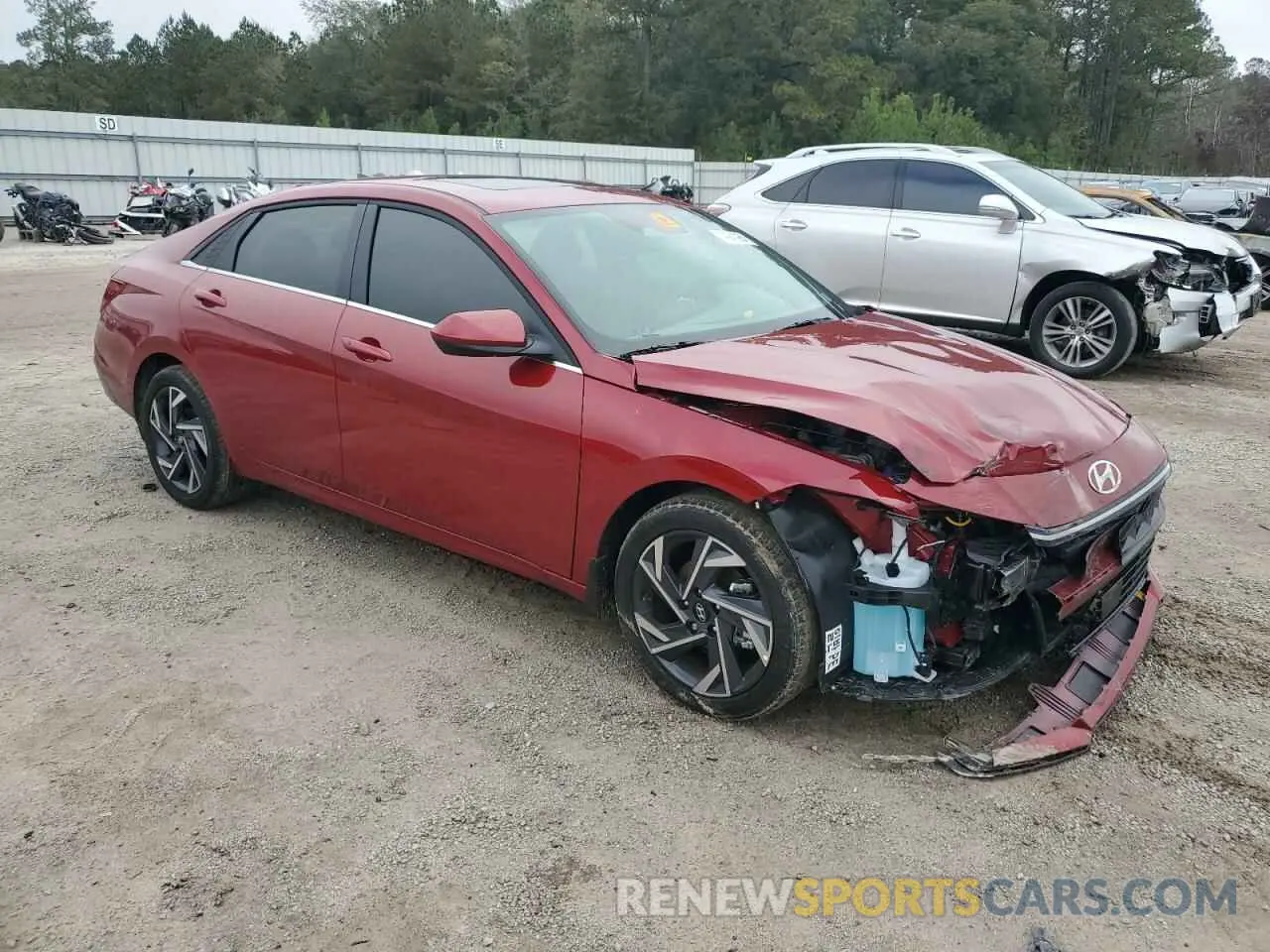 4 Photograph of a damaged car KMHLS4DG2RU810043 HYUNDAI ELANTRA 2024