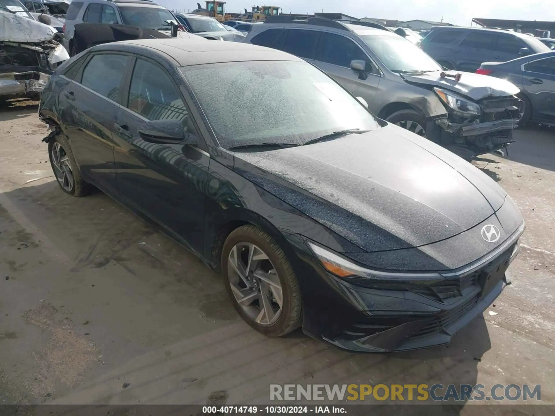 1 Photograph of a damaged car KMHLS4DG2RU818112 HYUNDAI ELANTRA 2024