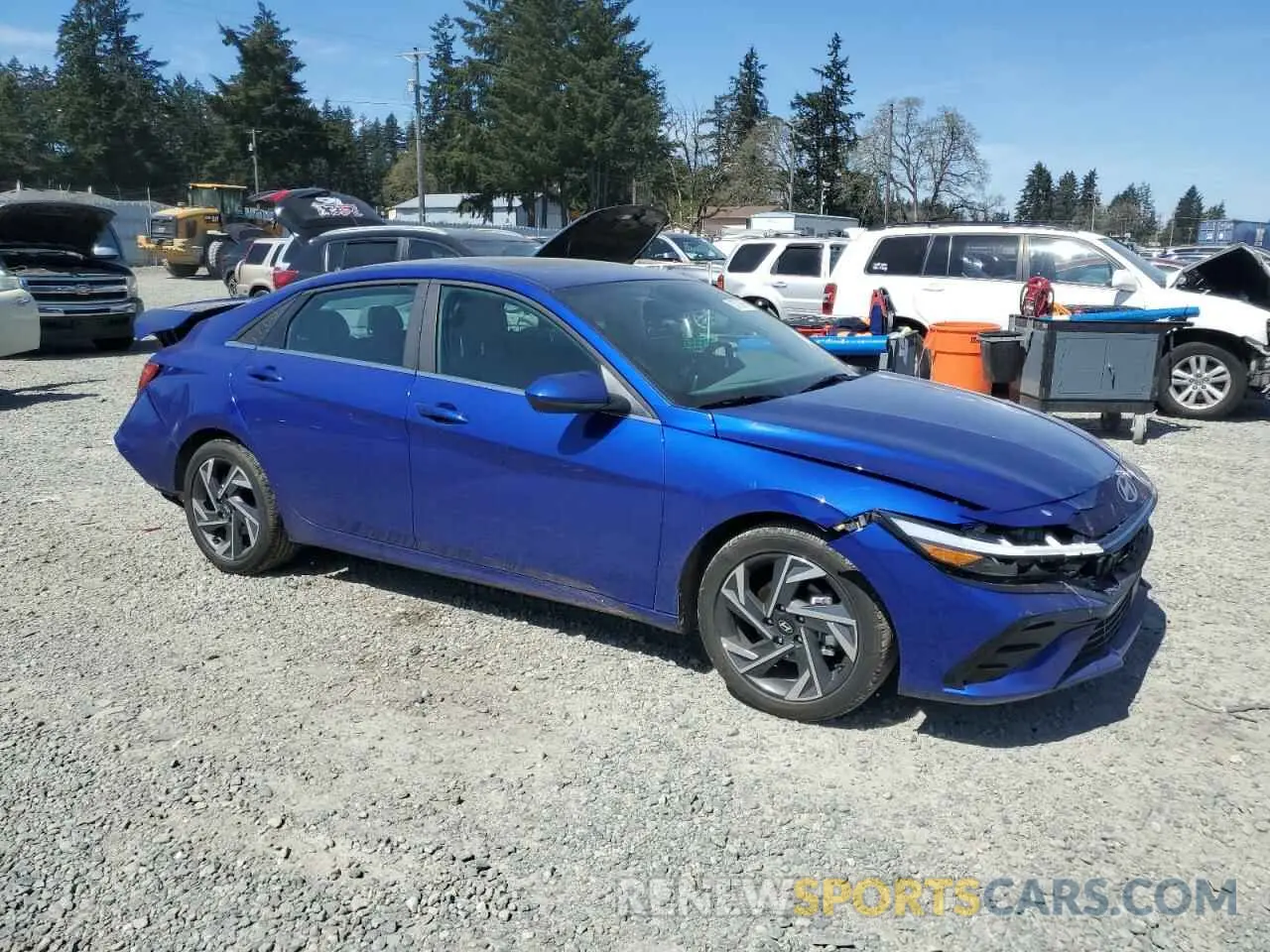4 Photograph of a damaged car KMHLS4DG3RU646110 HYUNDAI ELANTRA 2024