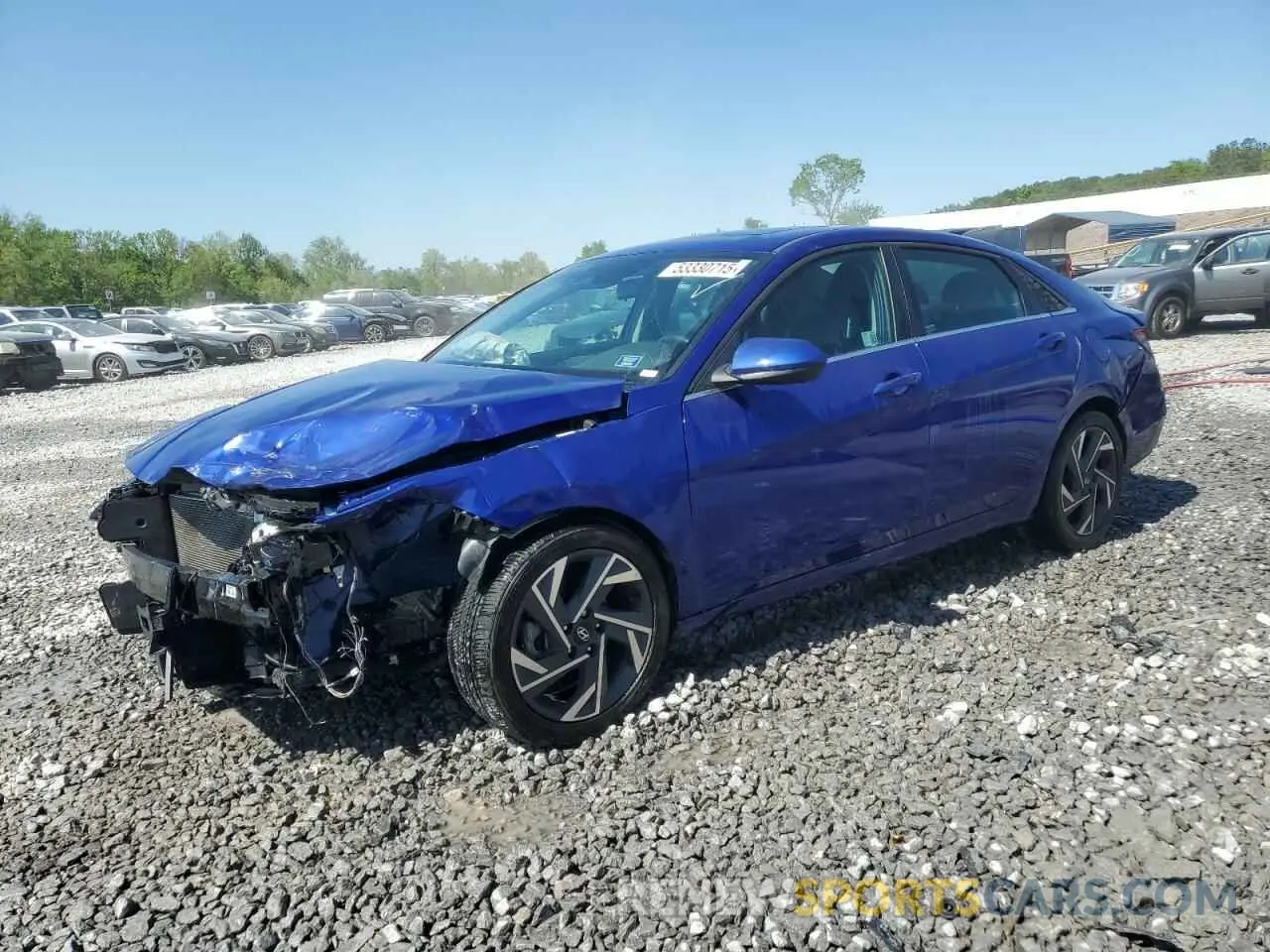 1 Photograph of a damaged car KMHLS4DG3RU688843 HYUNDAI ELANTRA 2024