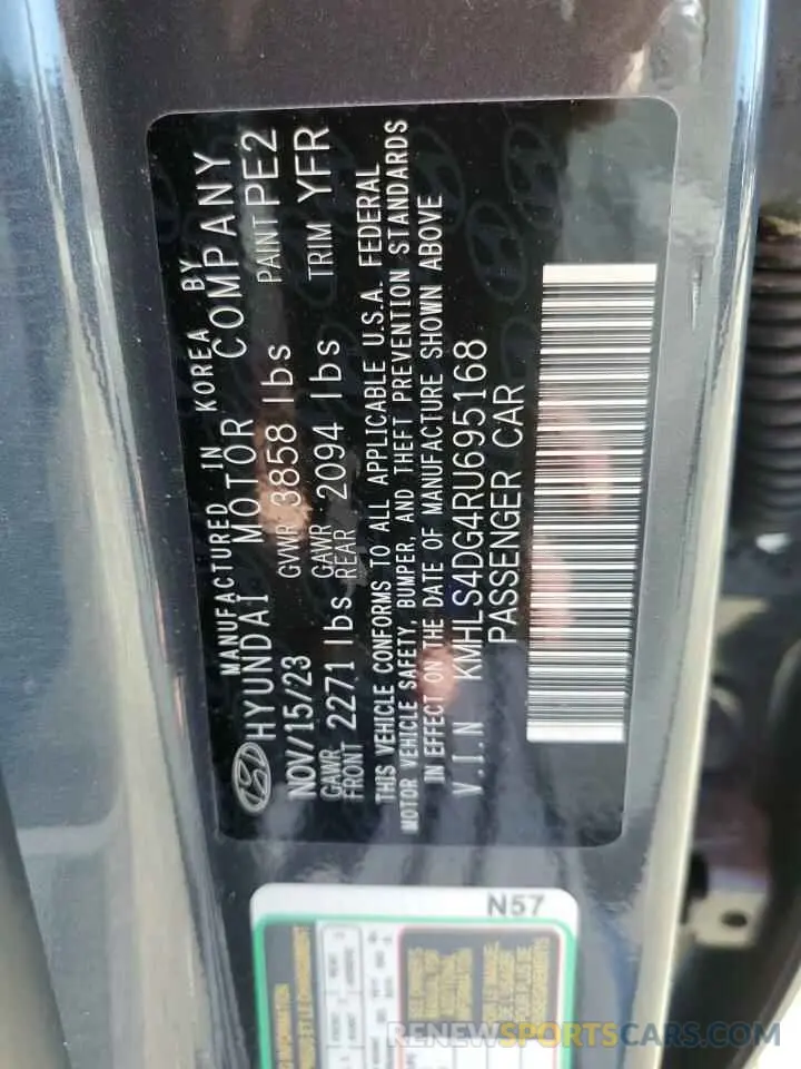 14 Photograph of a damaged car KMHLS4DG4RU695168 HYUNDAI ELANTRA 2024