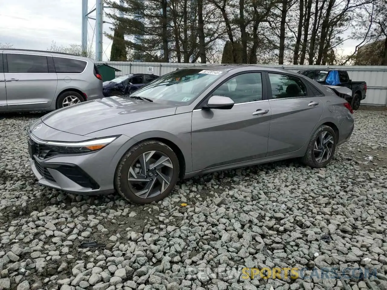 1 Photograph of a damaged car KMHLS4DG4RU716133 HYUNDAI ELANTRA 2024