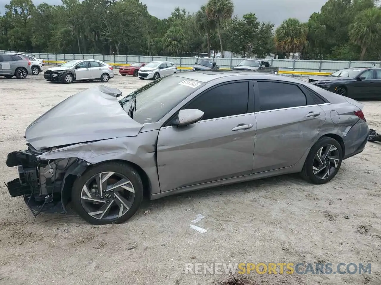 1 Photograph of a damaged car KMHLS4DG5RU672675 HYUNDAI ELANTRA 2024