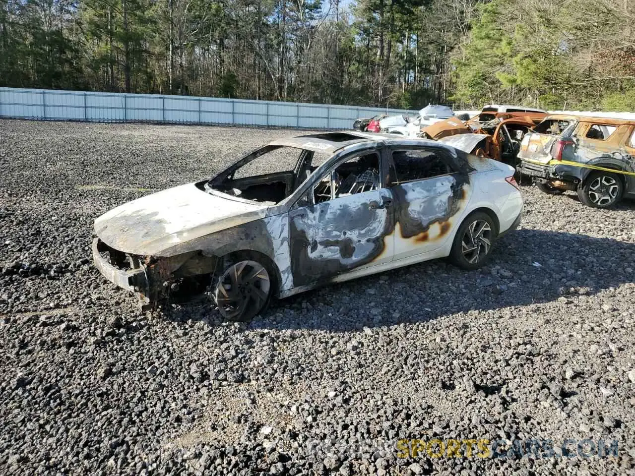 1 Photograph of a damaged car KMHLS4DG5RU727710 HYUNDAI ELANTRA 2024