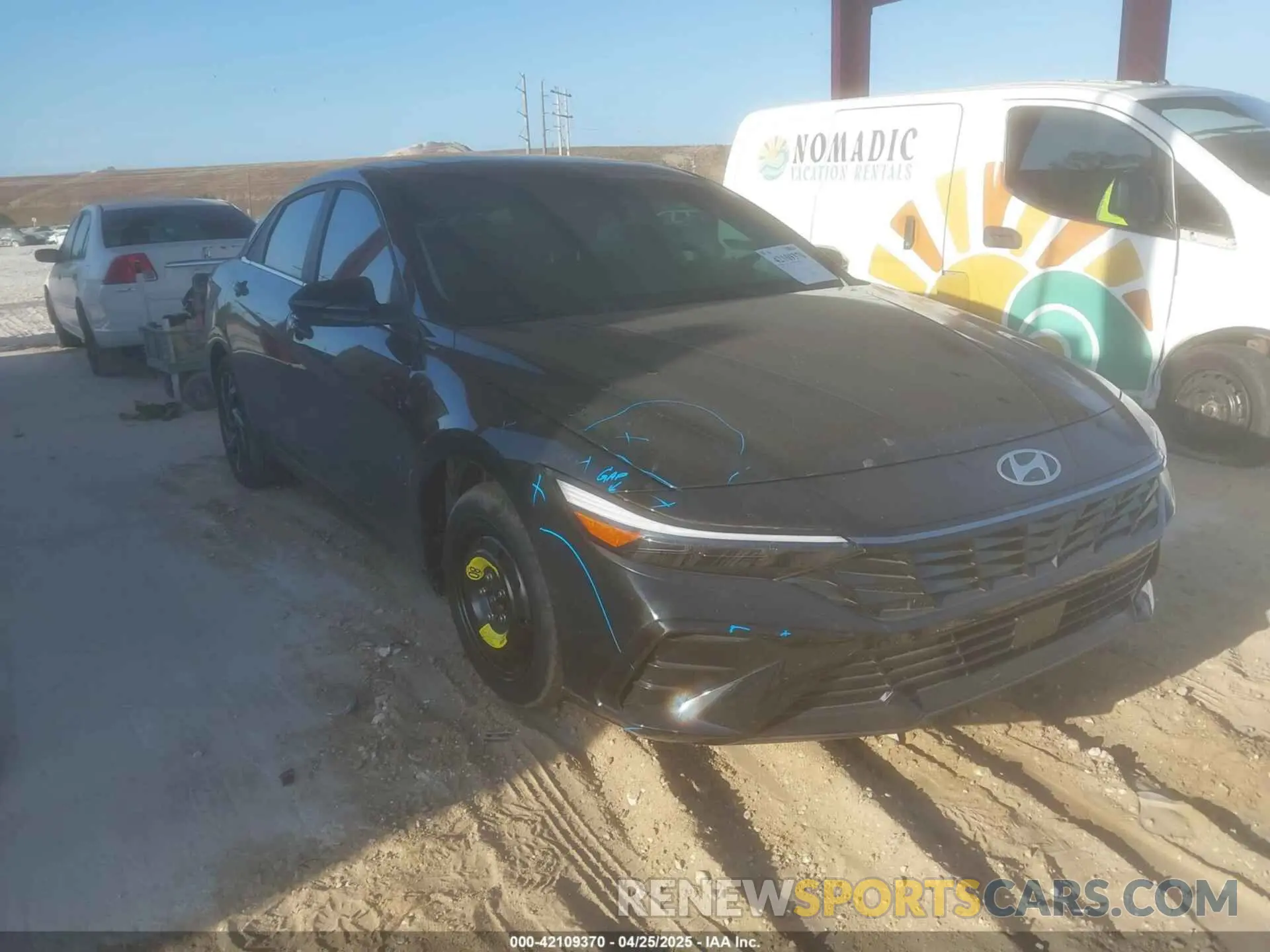 1 Photograph of a damaged car KMHLS4DG5RU798972 HYUNDAI ELANTRA 2024